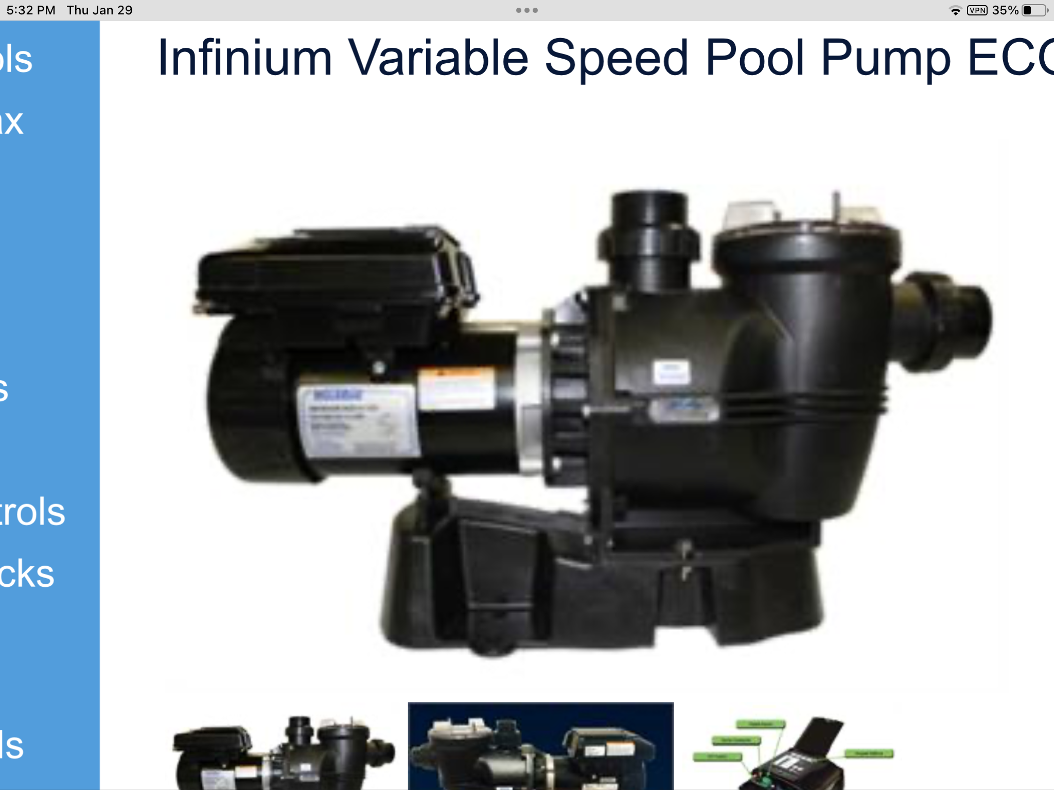 Century V-Green EVO 1.65 HP Variable Speed Pool Pump Motor - EVC165  Up-Rate | Round Flange 56J Frame | Variable Speed - INYOPools.com