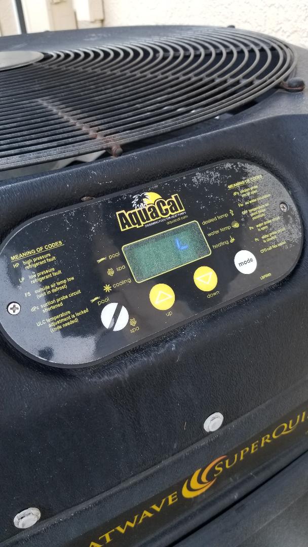 AquaCal CONTROL PANEL ASSEMBLY 100/120 4 BUTTON ECS0271