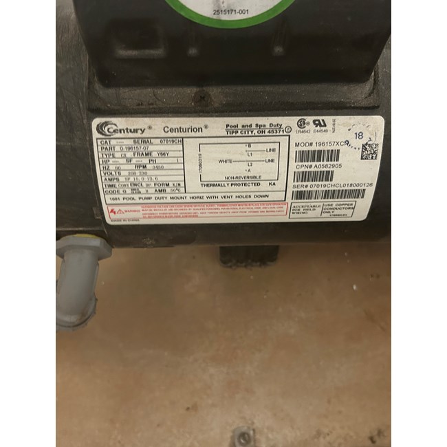 Questions for Century (A.O. Smith) 3.0 HP Full Rate EE Motor Questions for Century (A.O. Smith) 3.0 HP Full Rate EE Motor