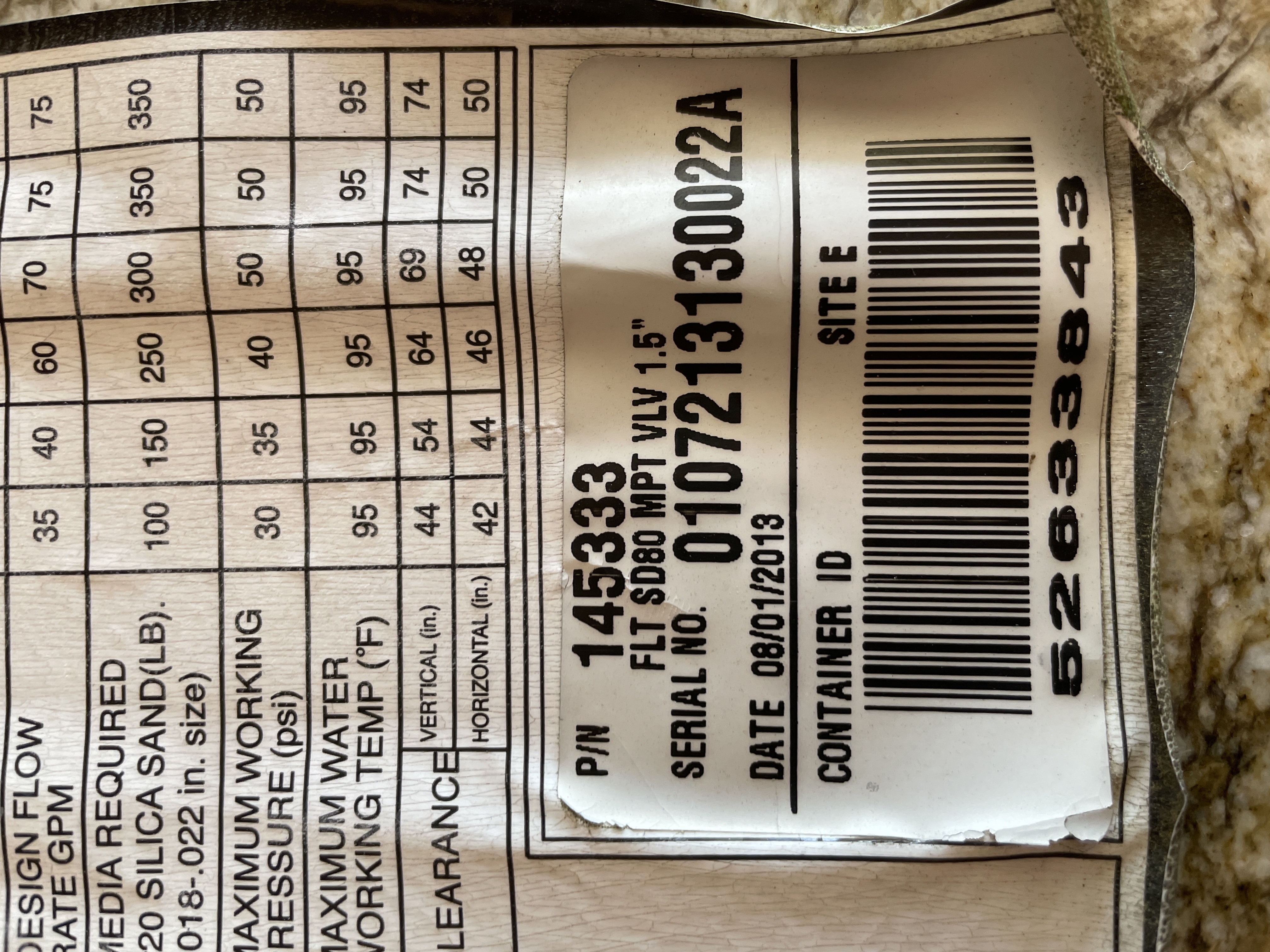 Pool Multiport Valve Diverter Gasket, 1-1/2" Port, G-416 - 271104