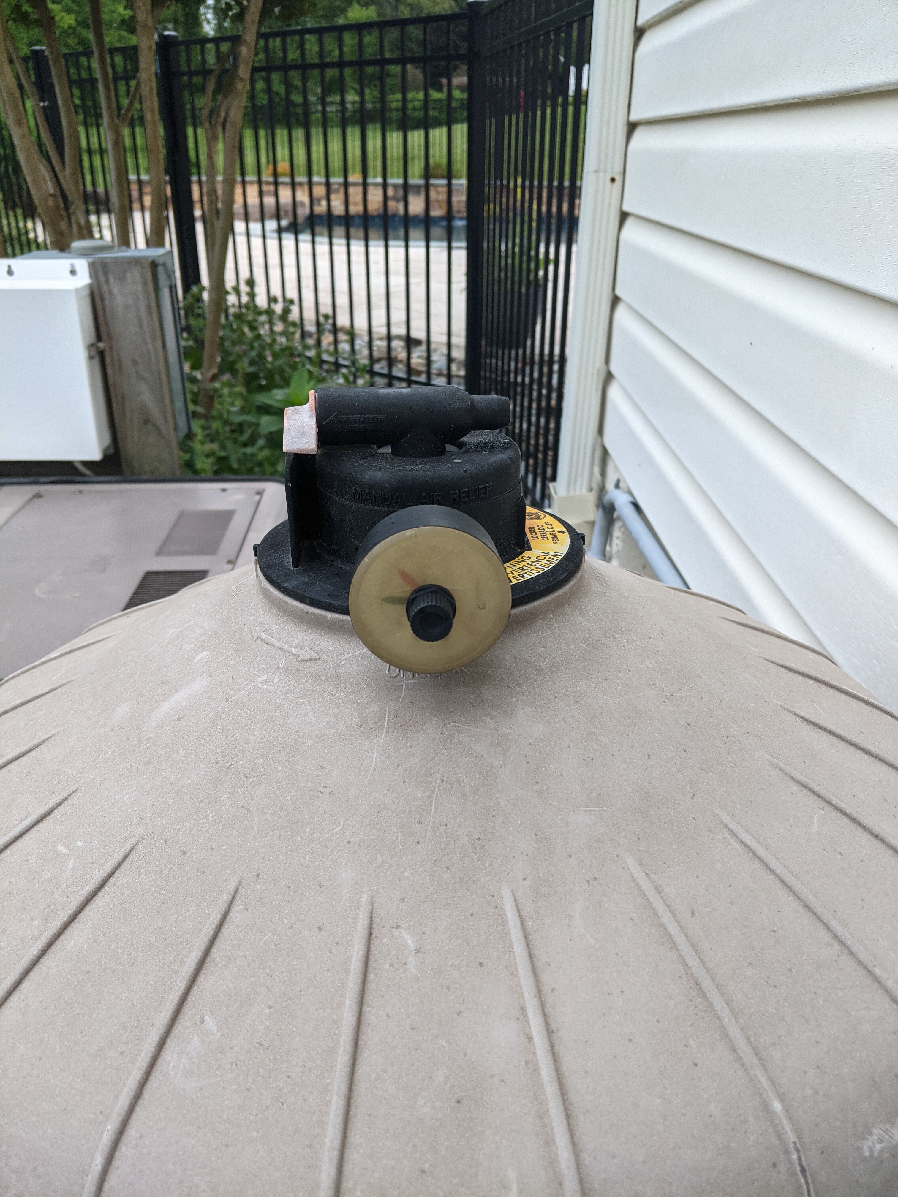 Pool Filter Pressure Gauge, Rear Mount, 0-60 PSI, 1/4" NPT - 102D-204D