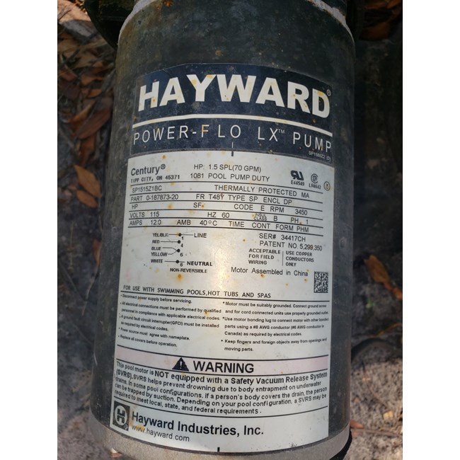 Hayward Pump Shaft Seal Assembly (OEM) - SP1500KA