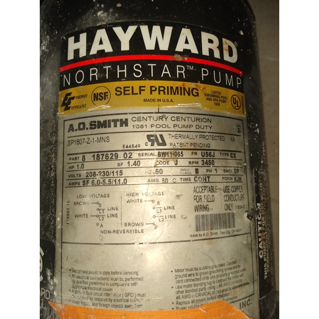 Hayward TriStar VS Pump - W3SP3202VSP