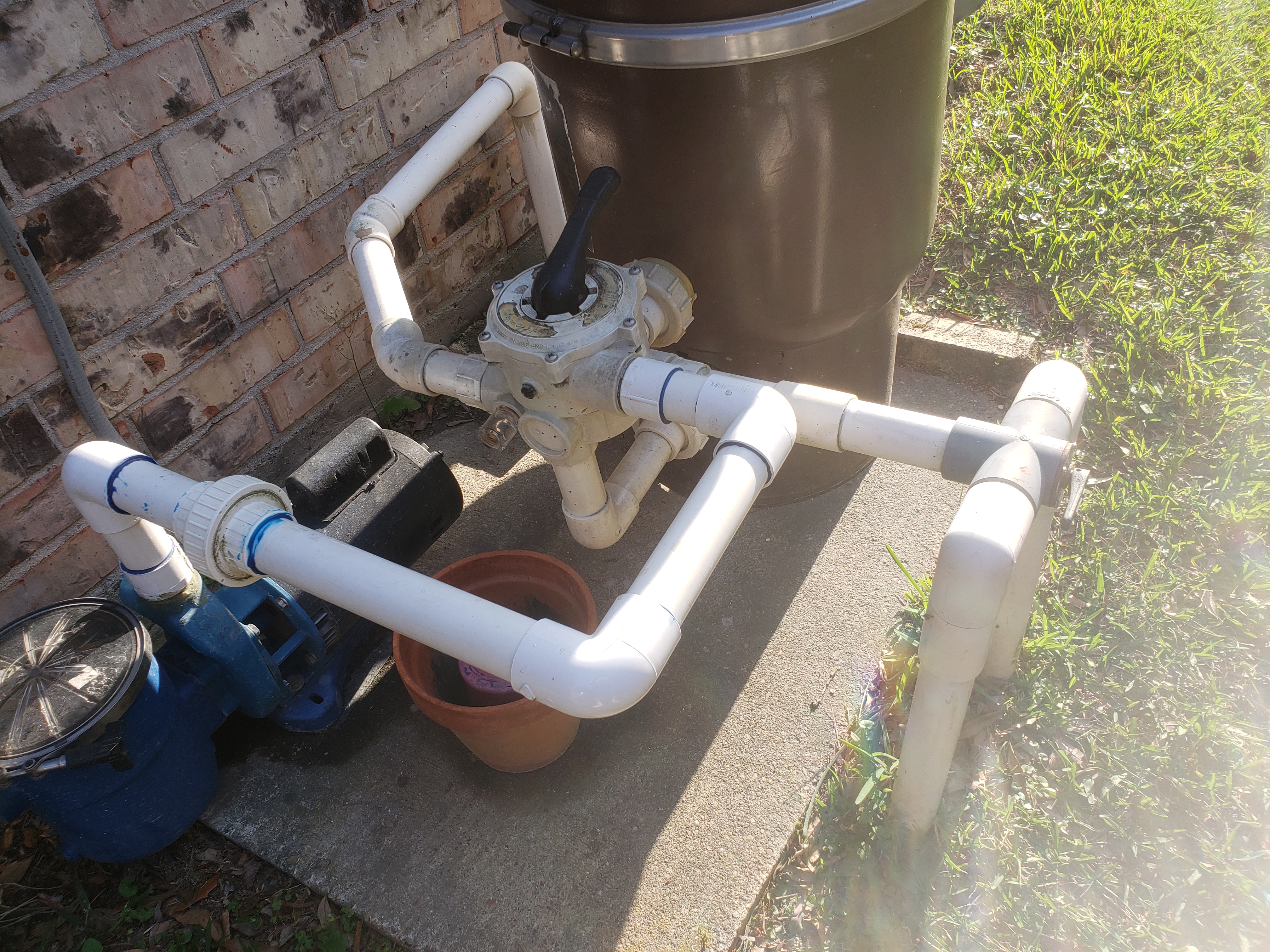 Hayward Multiport VariFlo DE Filter Backwash Valve, 11/2