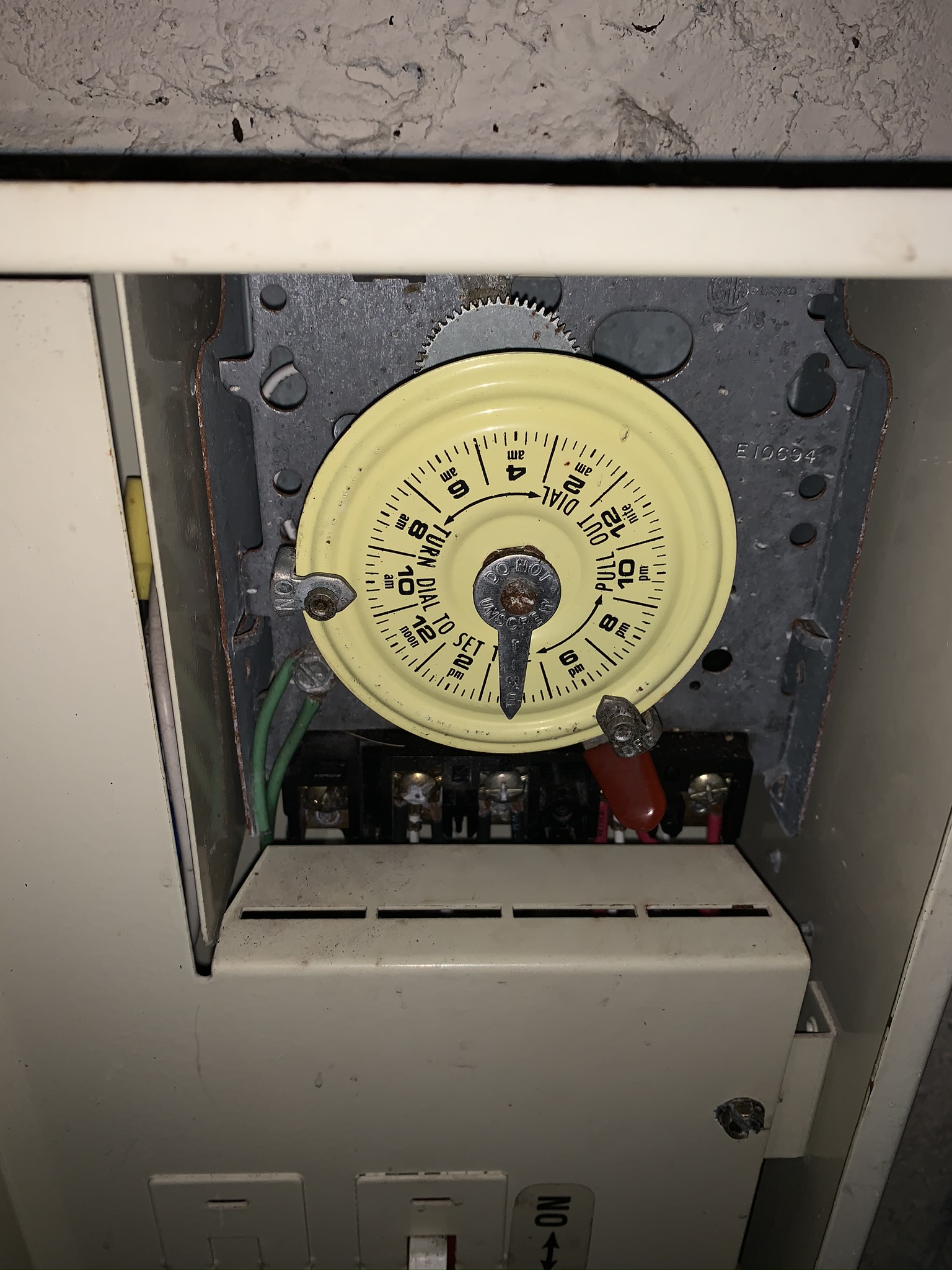 Intermatic Mechanical Timer Mechanism Only, 40 Amp, 220 Volt, DPST, 24