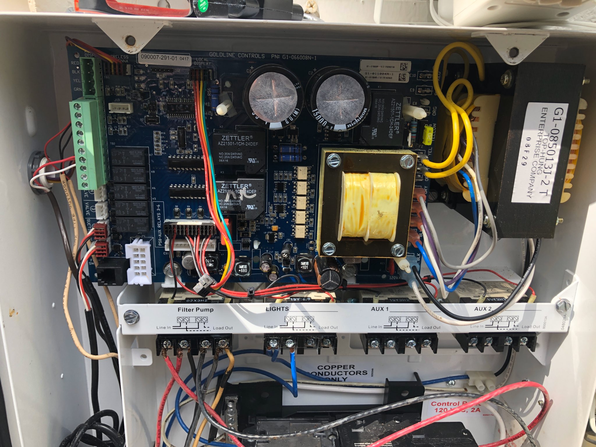 Main PCB, E-Command 4 - GLX-PCB-HPC-4 - INYOPools.com