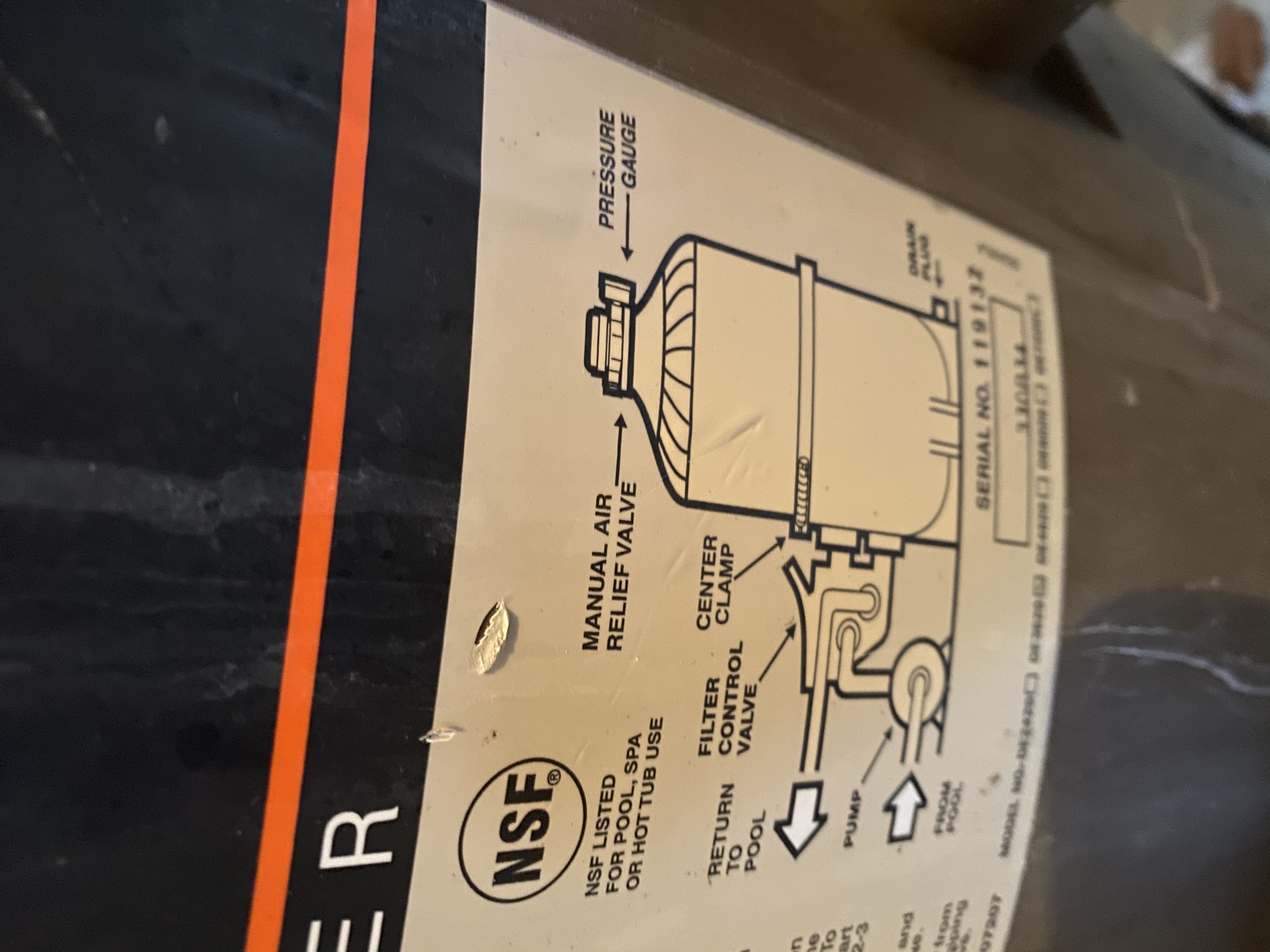 Hayward DE Filter Top Collector Manifold with Flex Air Relief Assembly