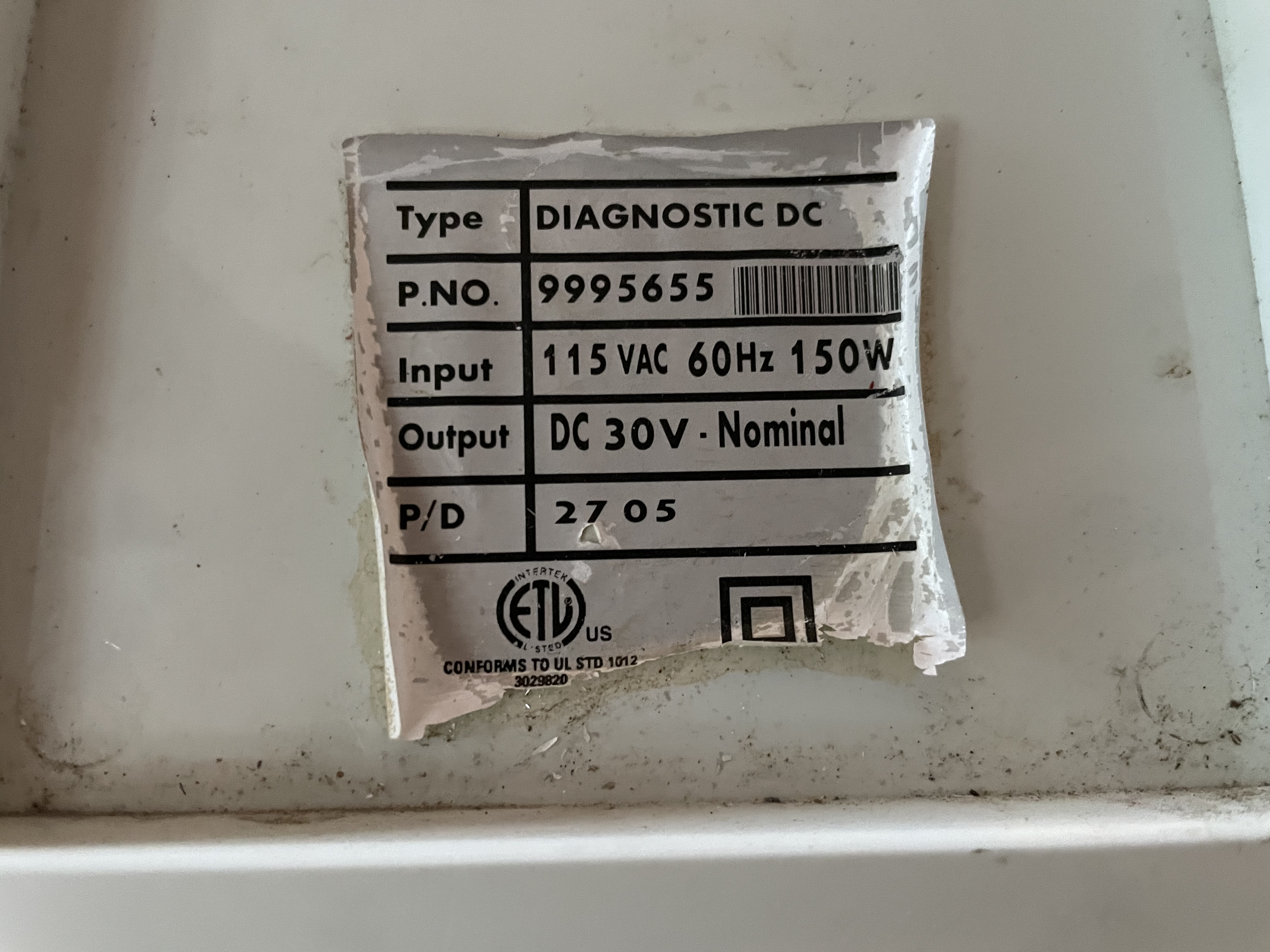 Maytronics Power Supply PCB Assy 115v DYN+Reset 9995135LF