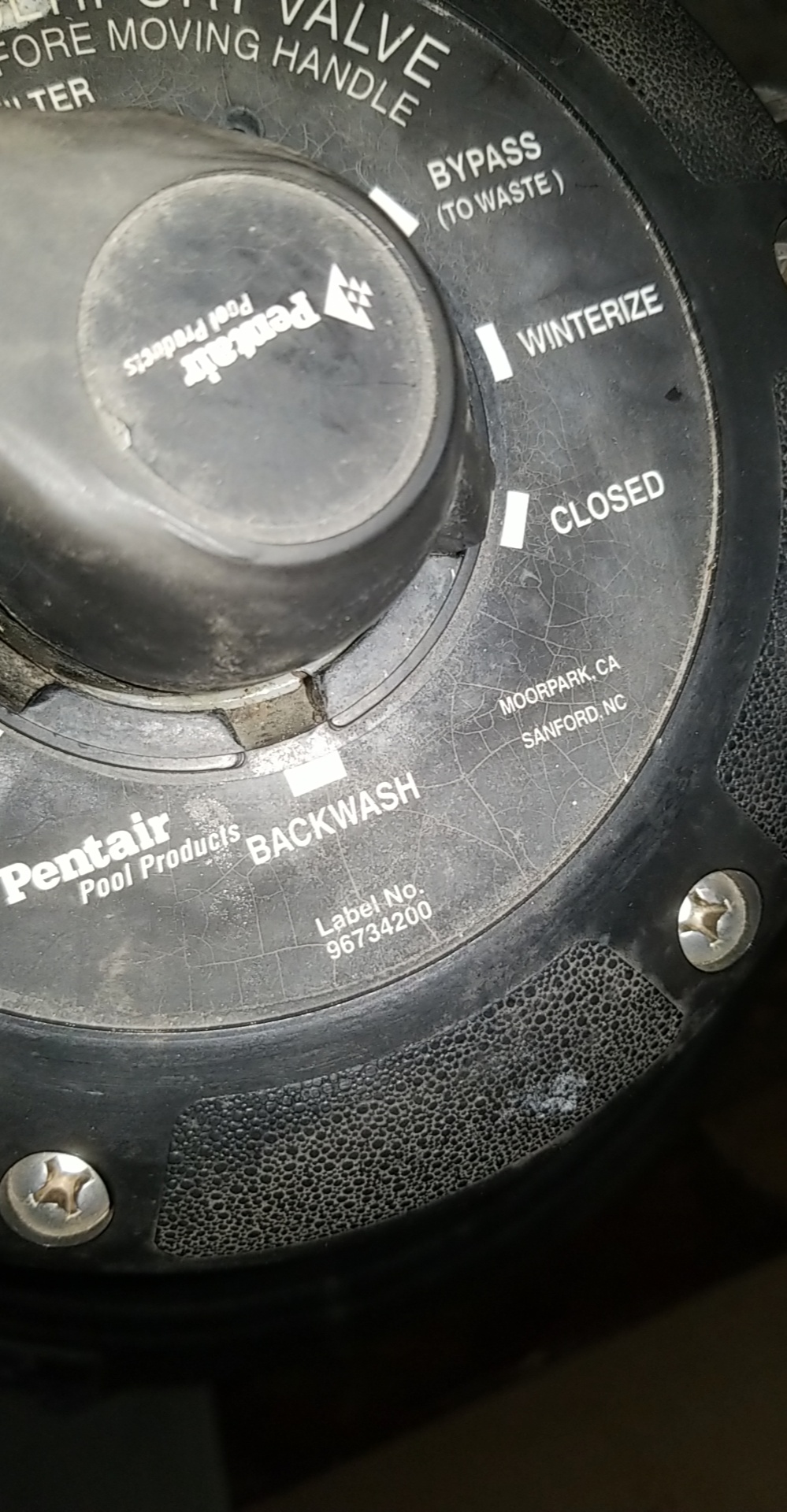 Pentair 1.5" Top Mount Clamp Style Valve - 261186