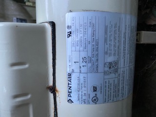 Pentair OEM Motor WFE4/WF26 1HP Almond 355010S