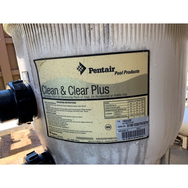 Pentair Clean & Clear Plus 520 Tank Lid for Pool Filter, After 11/98 - 178582