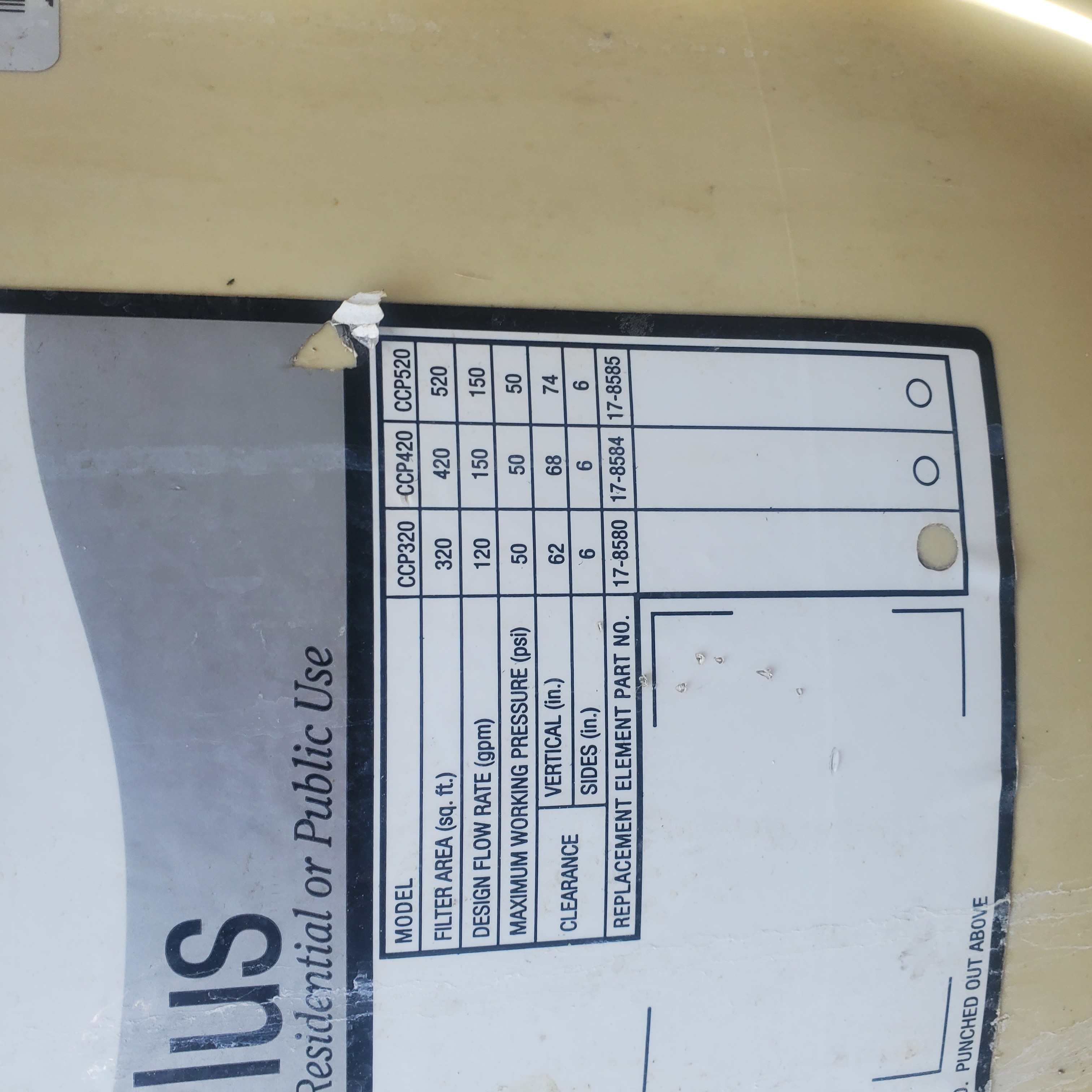 Pool Filter Tank Body O-Ring, 19-1/4" ID, 1/2" Cross Section, Generic, O-333