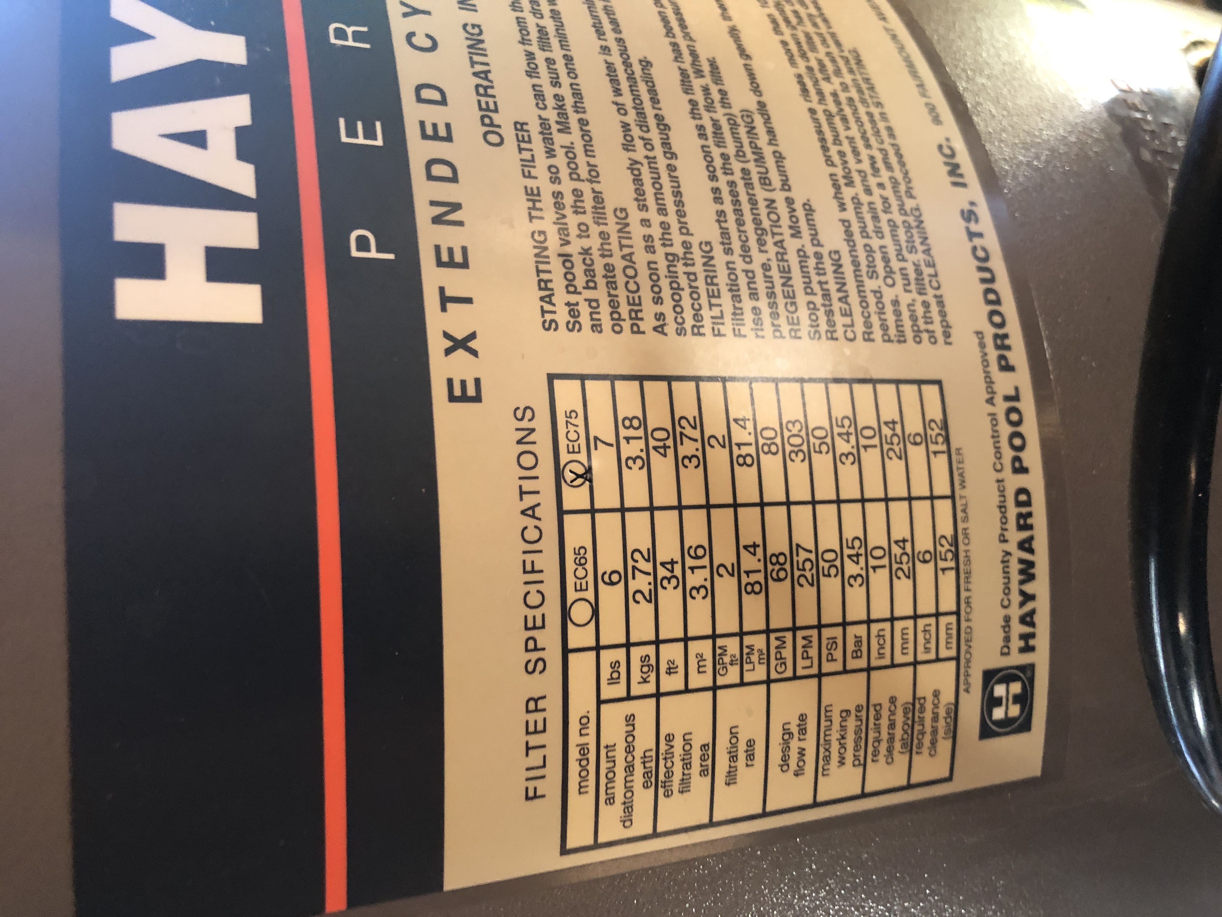 Hayward ECX2712B1 Pressure Gauge with Dial, Boxed, Back Mount