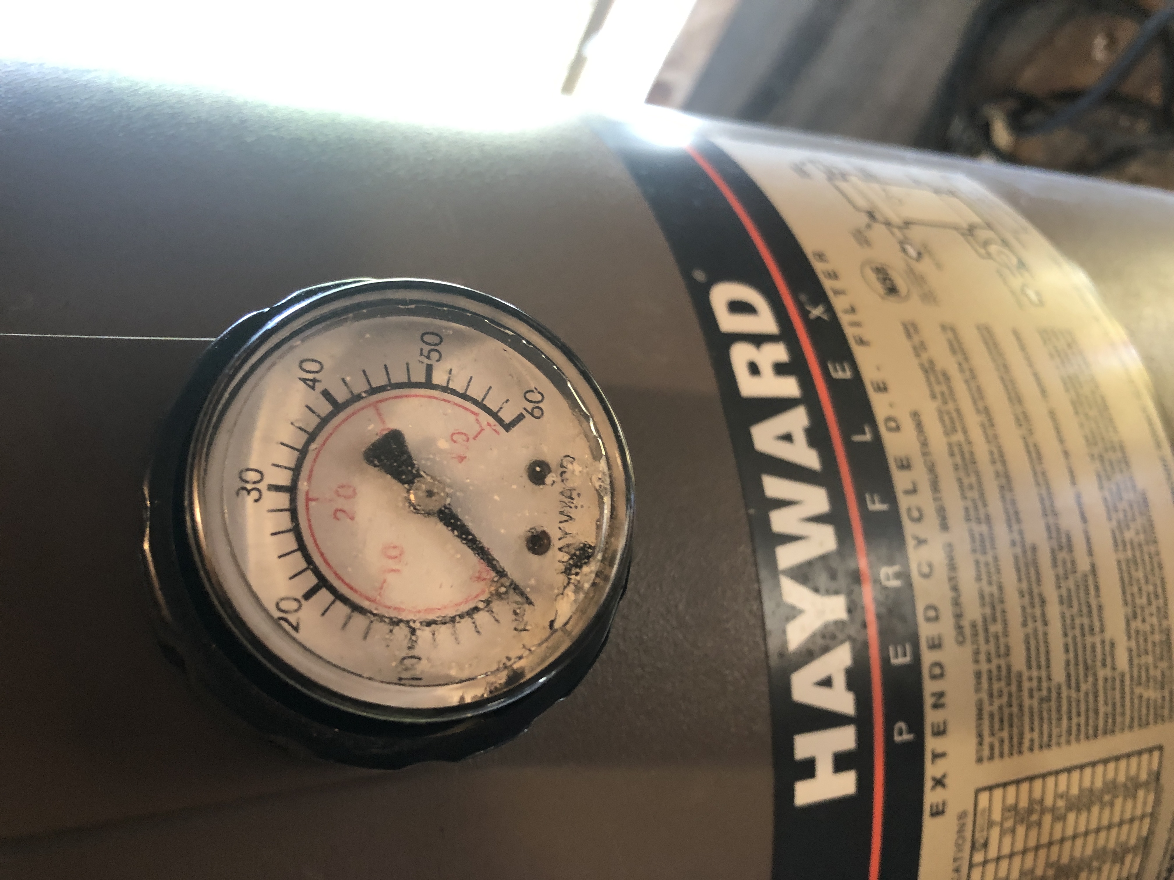Hayward ECX2712B1 Pressure Gauge with Dial, Boxed, Back Mount