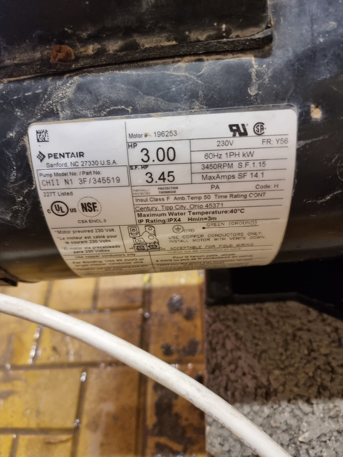 Questions for Pentair Challenger CHII Series Pool Pump Seal Kit By