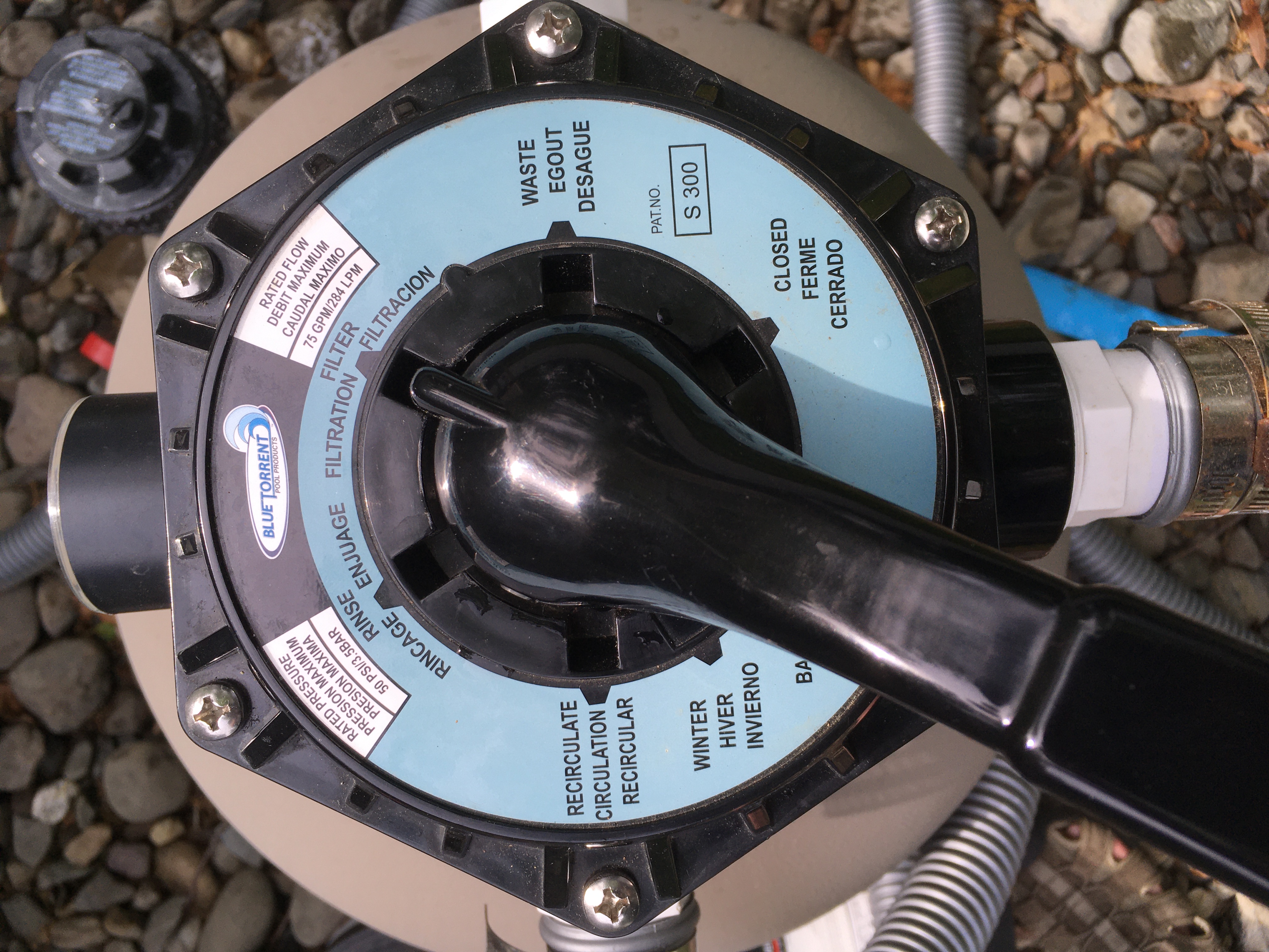 PureLine Replacement Sand Filter Valve Upper Assembly w/ Spider Gasket