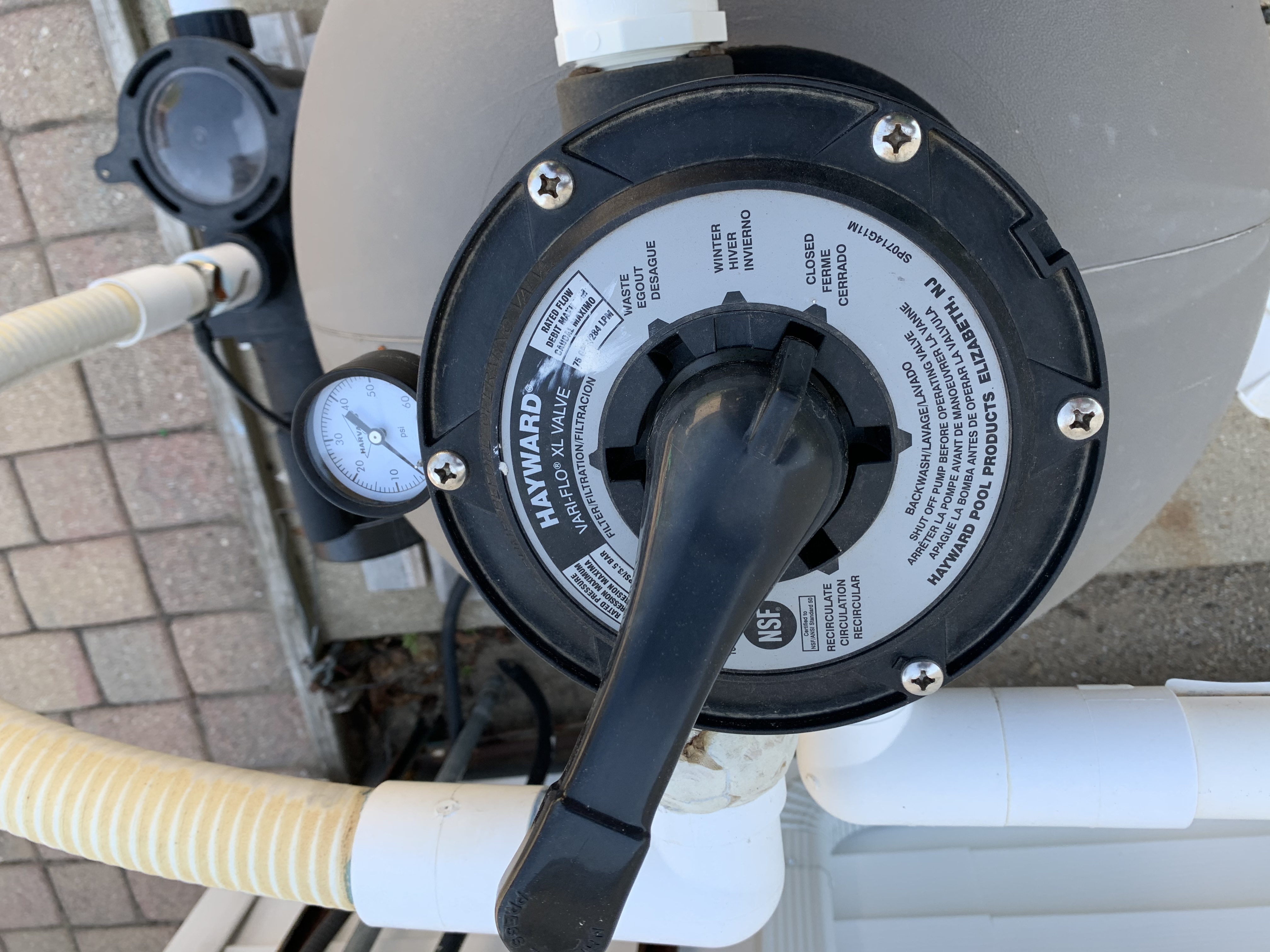 Pureline Sand Filter Valve Sight Glass & Oring 88906005