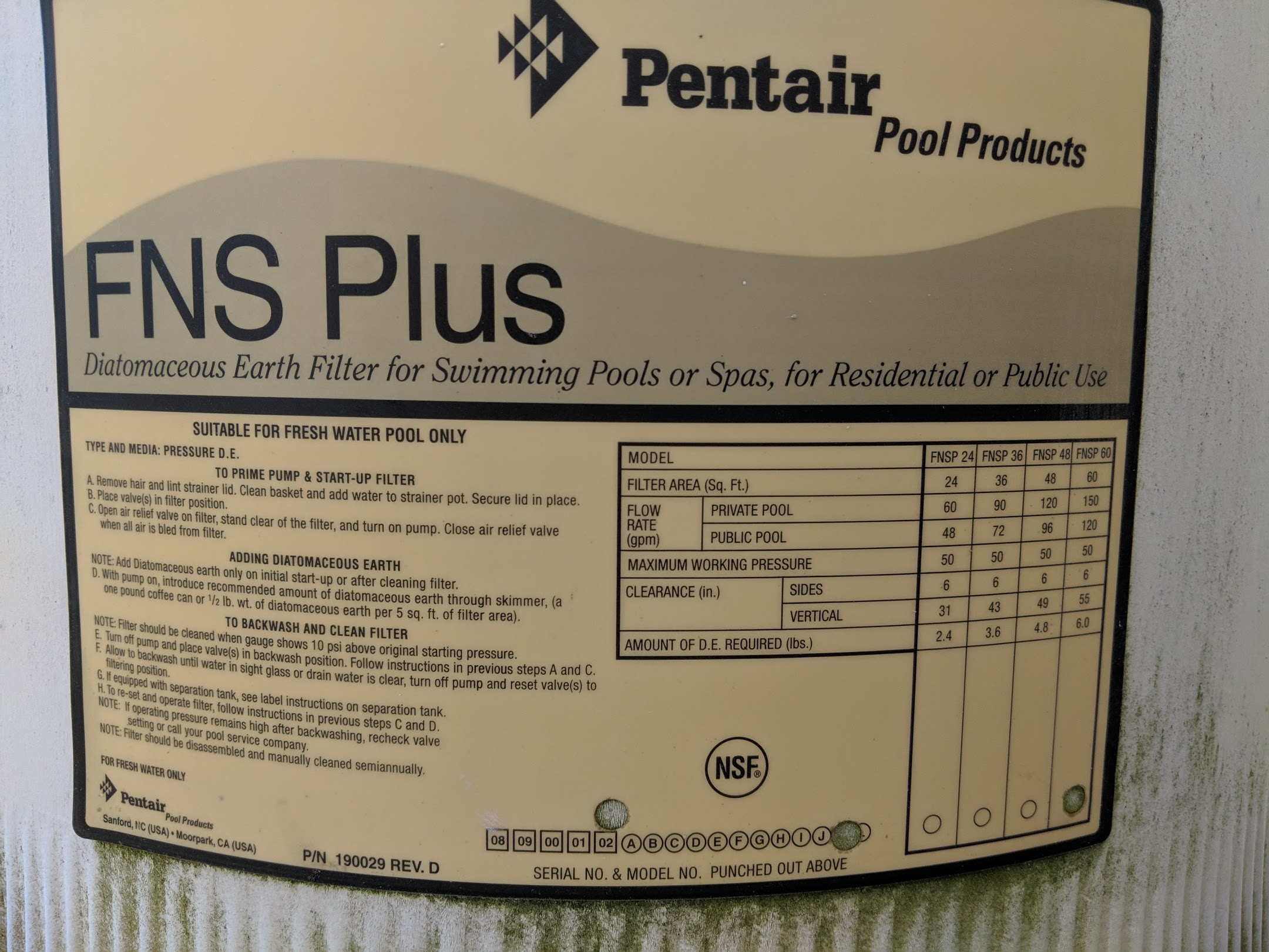 Pool Filter Tank Body O-Ring, 19-1/4" ID, 1/2" Cross Section, Generic, O-333