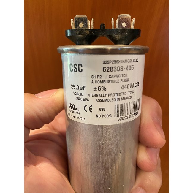 AO Smith Run Capacitor, 25 MFD- 628318-307 (Generic)