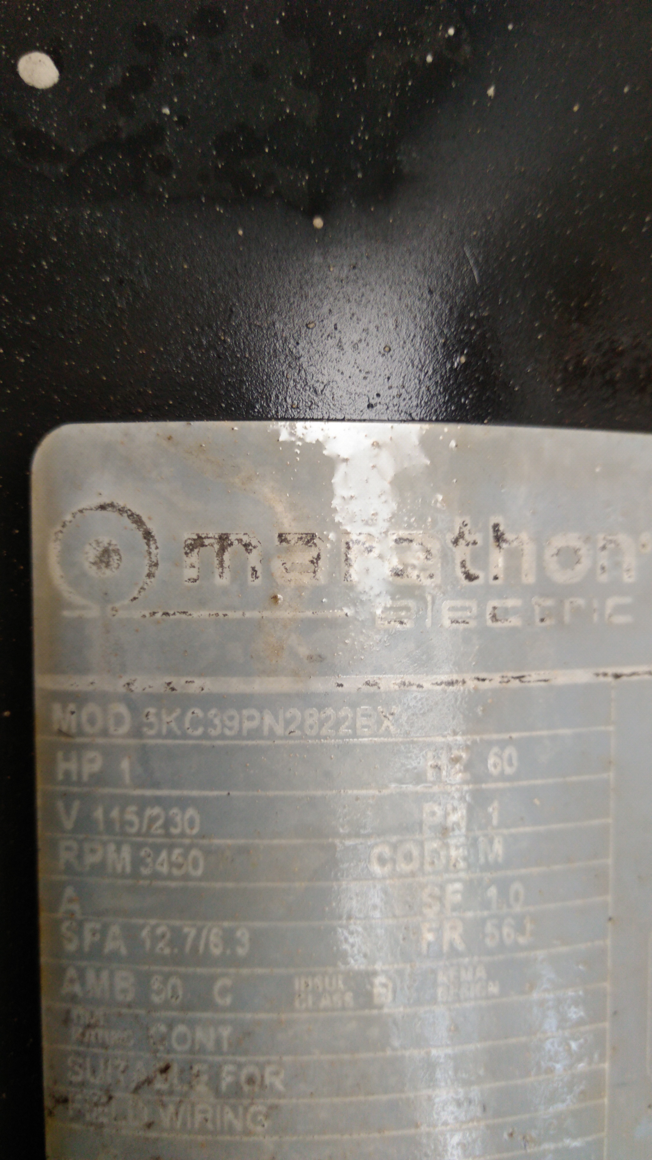 A.O. Smith Century® UST1102 - 1.0 HP Replacement Pool Pump Motor  Round Flange | 56J Frame | Single Speed