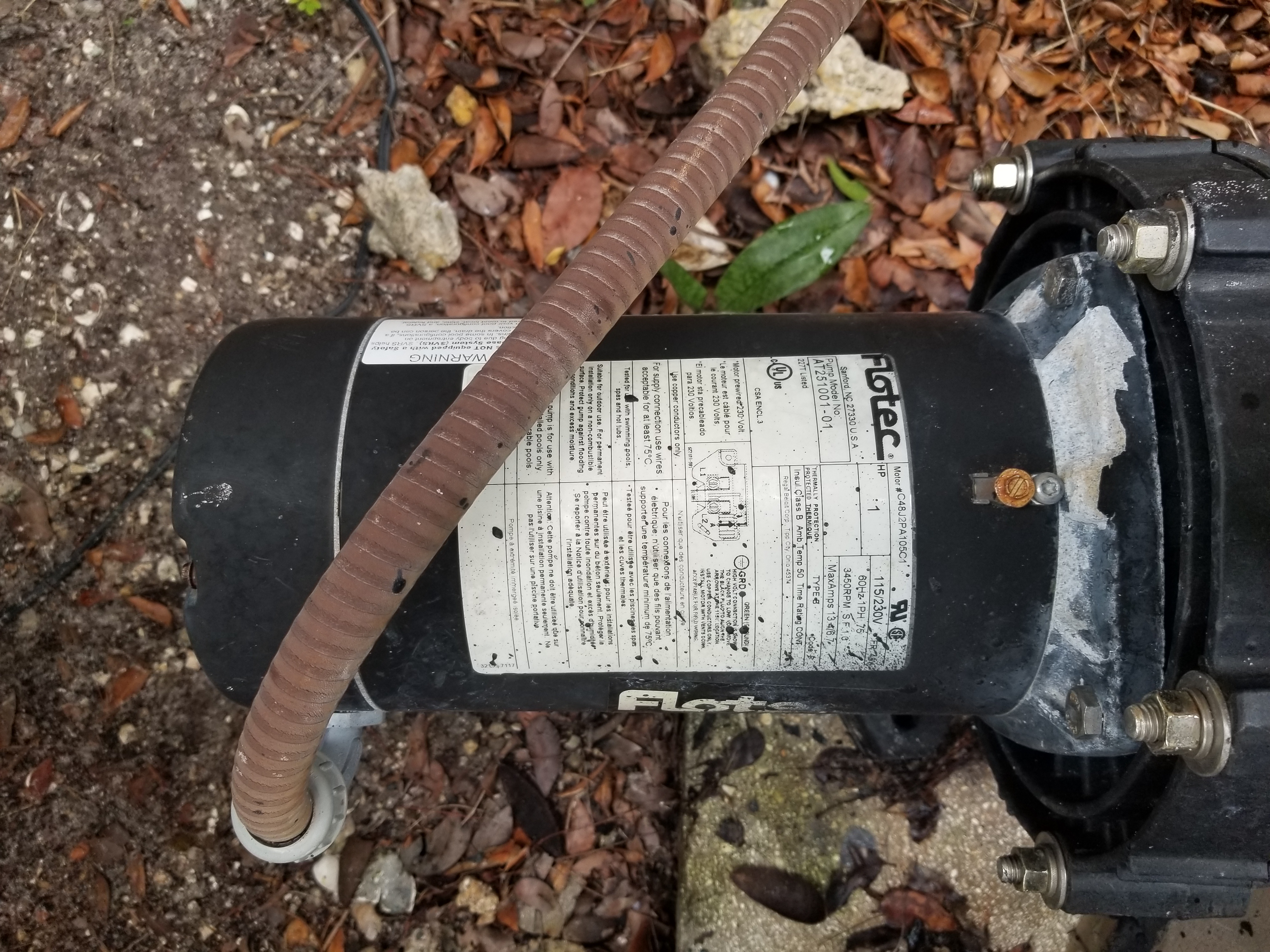 A.O. Smith Century® 1.0 HP Up-Rated Pool Pump Motor - USQ1102  Single Speed | Square Flange | 48Y Frame