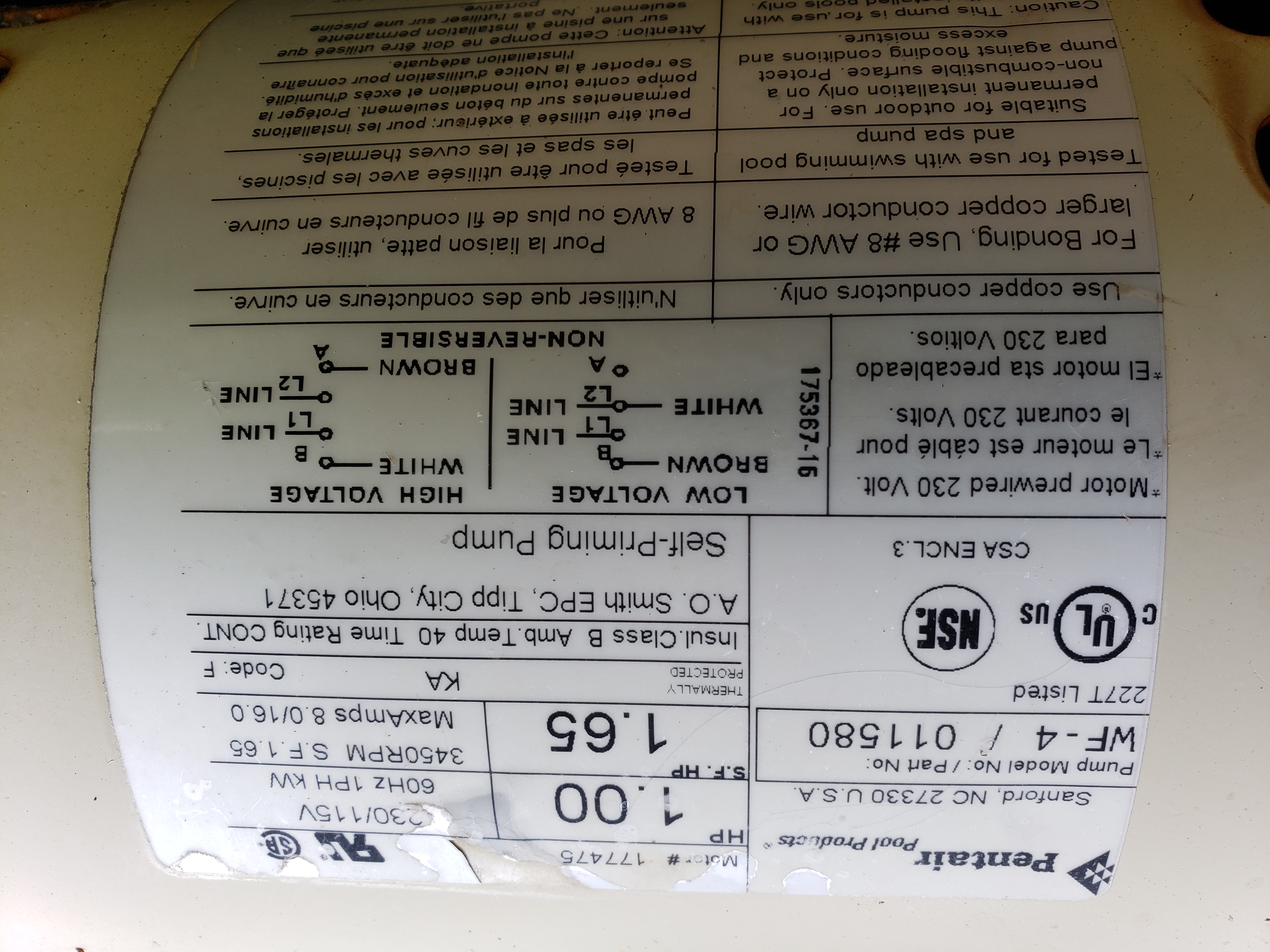 Questions for Century (A.O. Smith) 1.0 HP Full Rate EE Motor Questions for Century (A.O. Smith) 1.0 HP Full Rate EE Motor