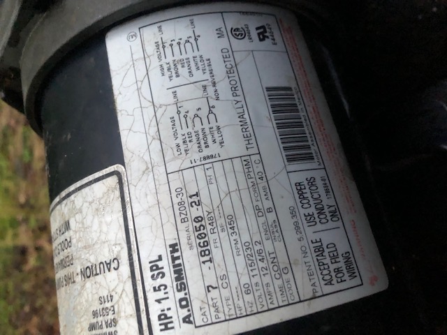 A.O. Smith Century® UST1152 - 1.5 HP Replacement Pool Pump Motor  Round Flange | 56J Frame | Single Speed