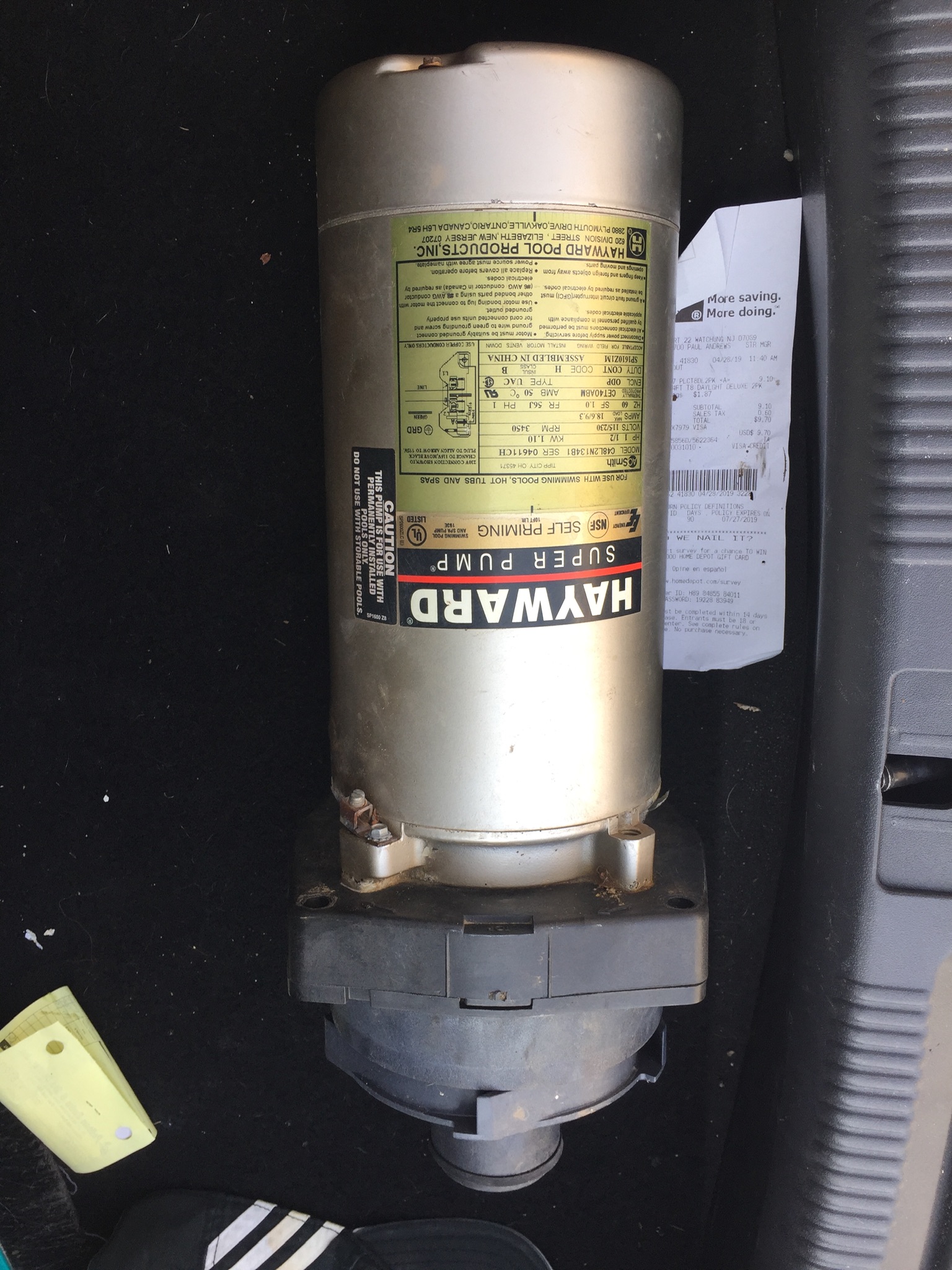 A.O. Smith Century® UST1152 - 1.5 HP Replacement Pool Pump Motor  Round Flange | 56J Frame | Single Speed