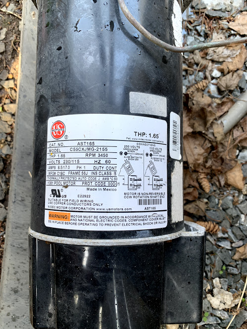 A.O. Smith Century® UST1152 - 1.5 HP Replacement Pool Pump Motor  Round Flange | 56J Frame | Single Speed