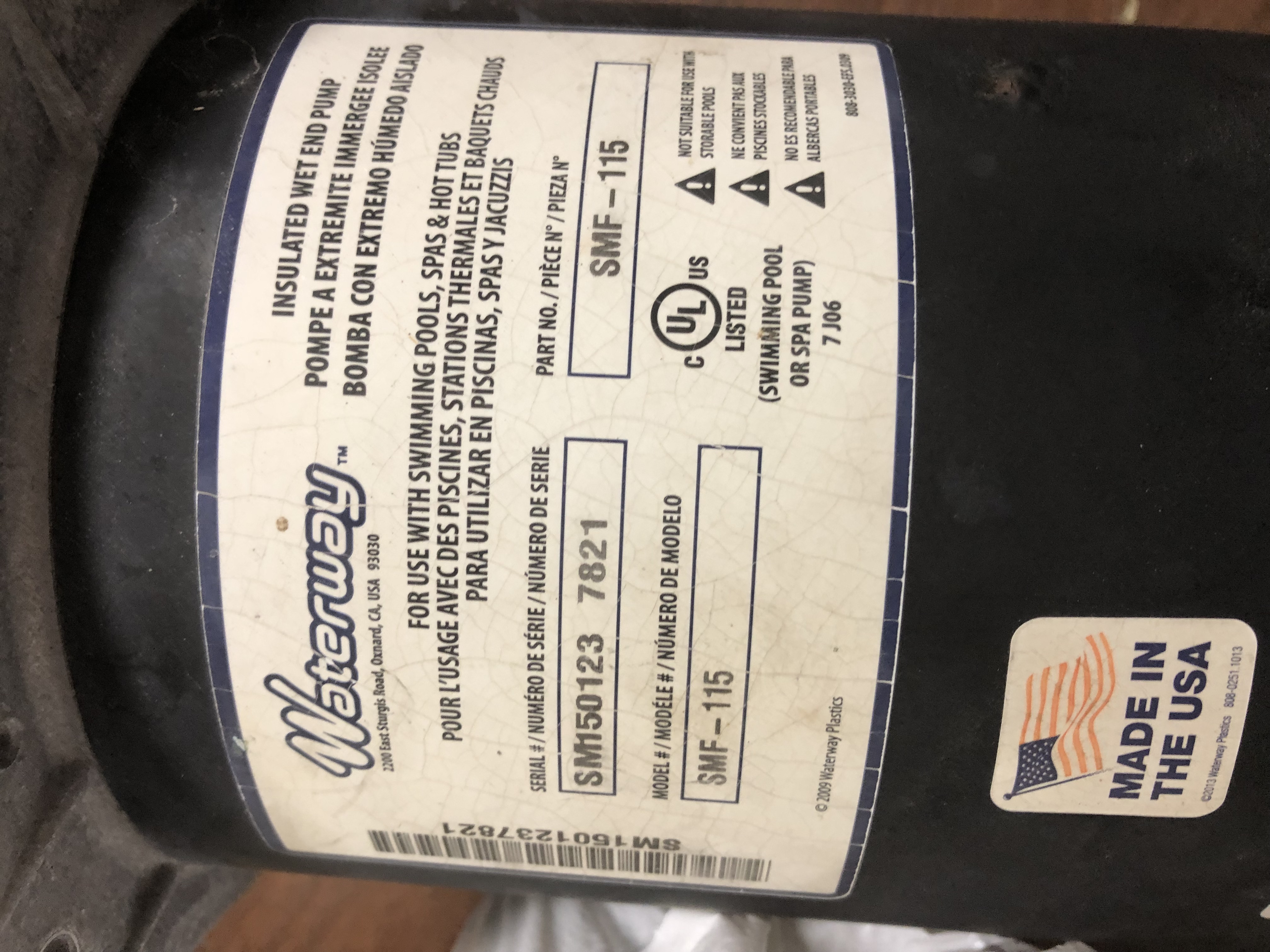 Century (A.O. Smith) 1.5 HP Full Rate Motor, Square Flange 56Y Frame, Single Speed - Model B2858