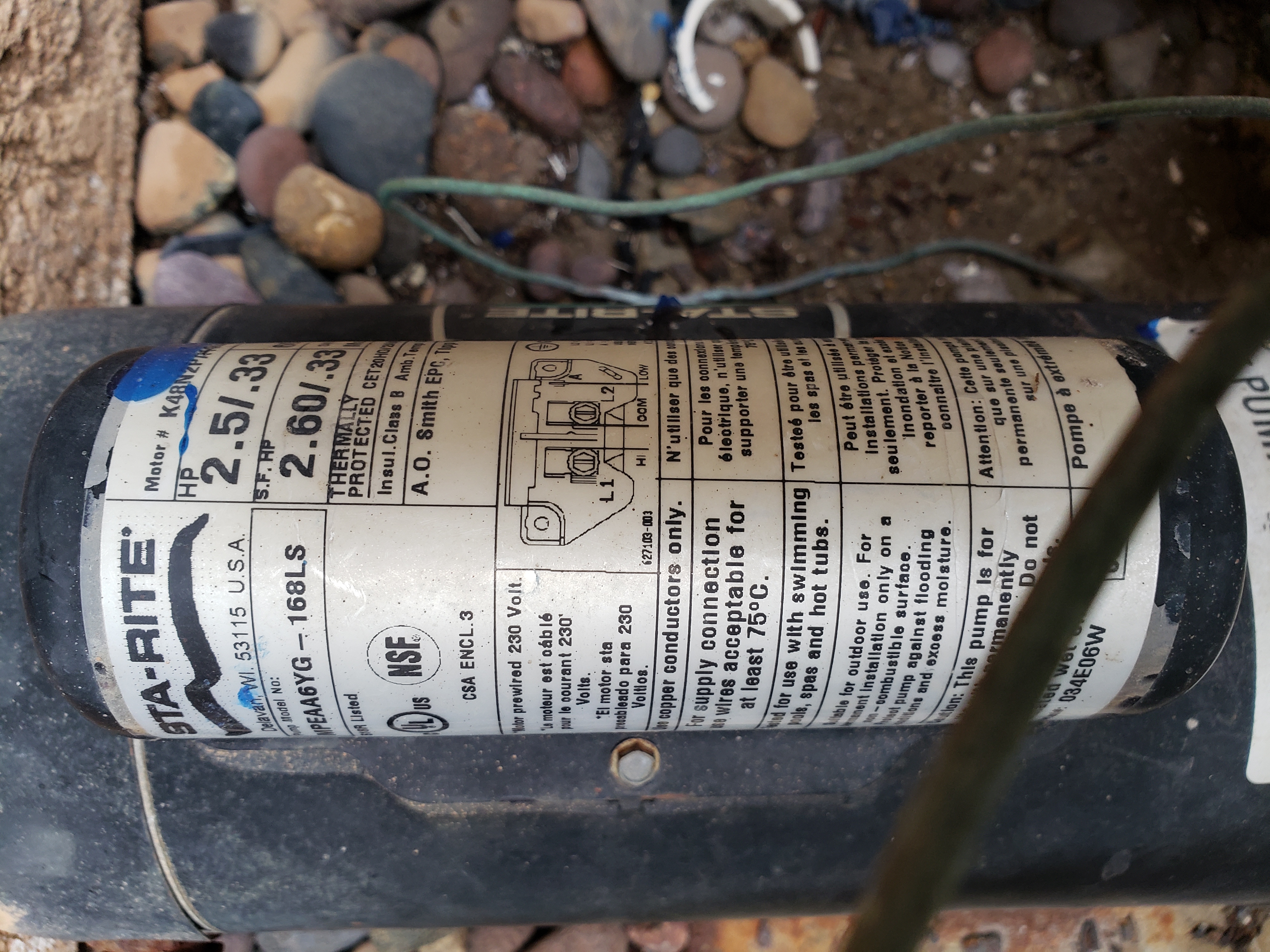 Century® (A.O. Smith) 2.0 HP Up-Rate Pool Pump Motor - USQ1202  Square Flange | 48Y Frame | Single Speed