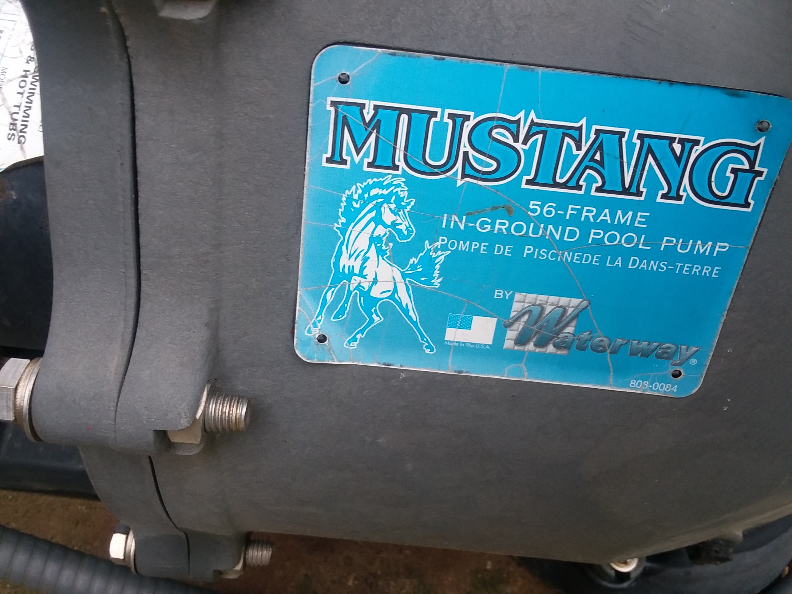 Century® (A.O. Smith) 2.0 HP Up-Rate Pool Pump Motor - B855  Square Flange | 56Y Frame | Single Speed - B2855