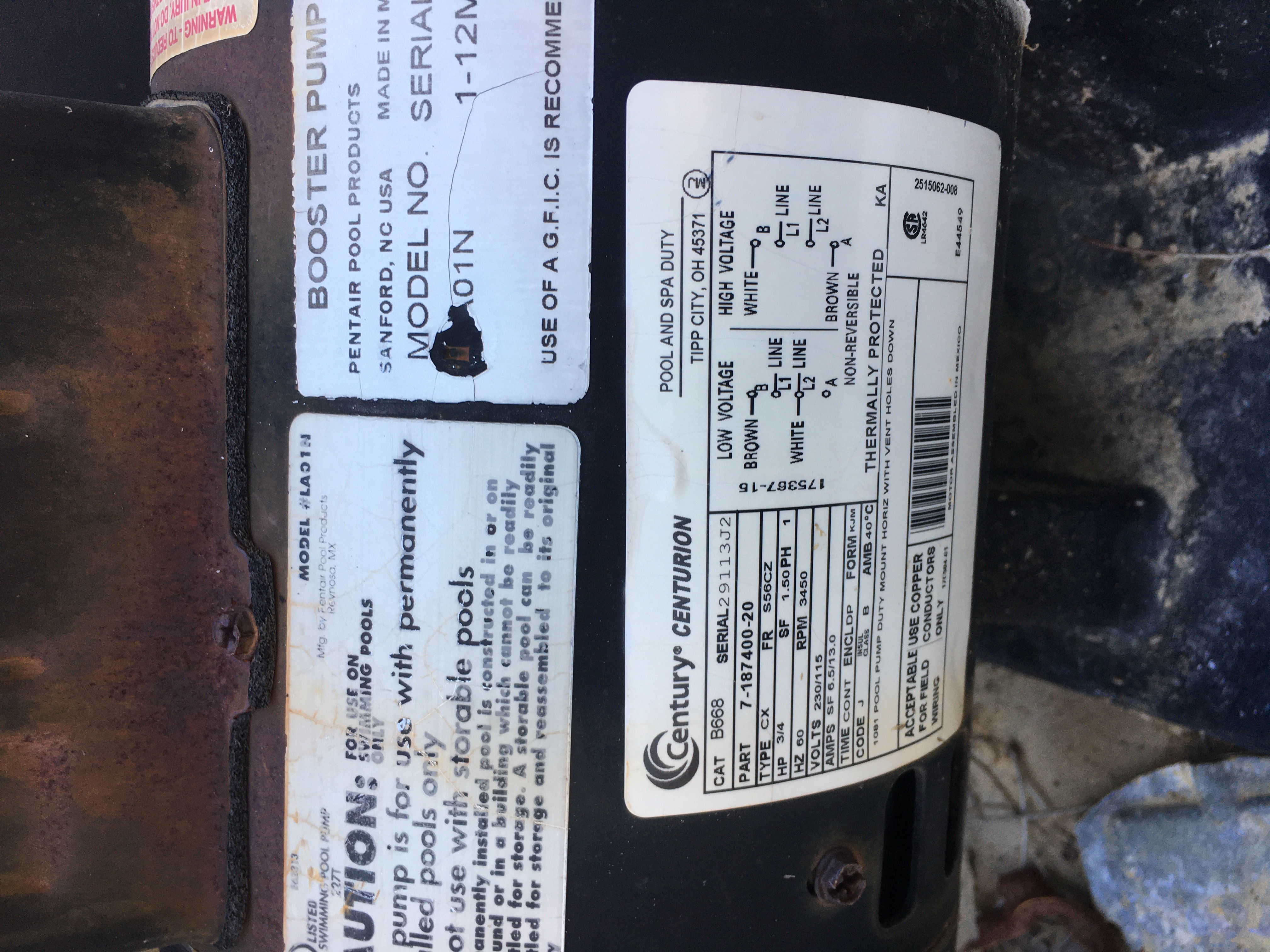 Questions for Century (A.O. Smith) Letro Booster Pump 3/4 HP Questions for Century (A.O. Smith) Letro Booster Pump 3/4 HP