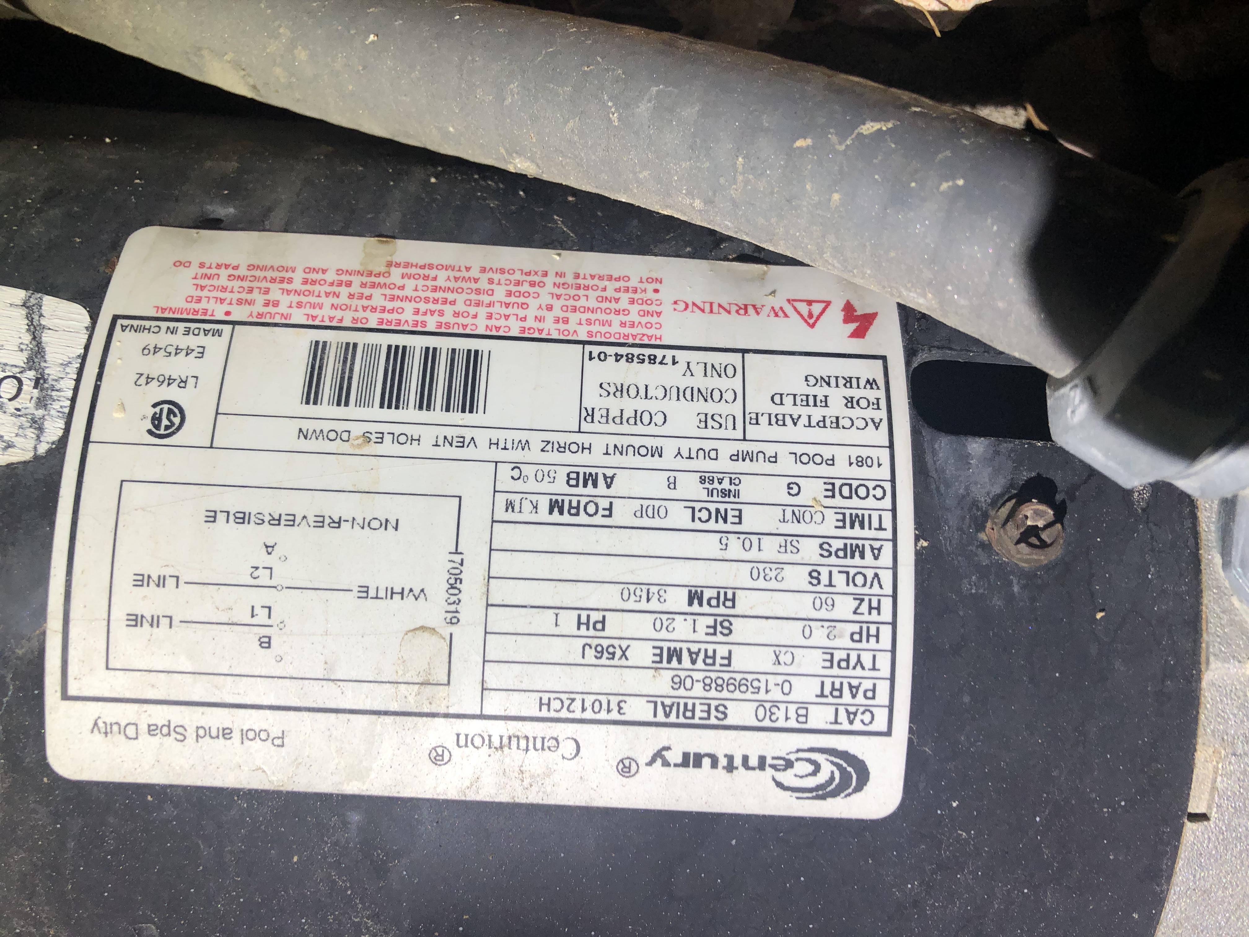 Century (A.O. Smith) 1.65 HP Motor, V-Green, Round Flange 56J, Variable Speed, 208-230V - Model ECM16CU (Discontinued)