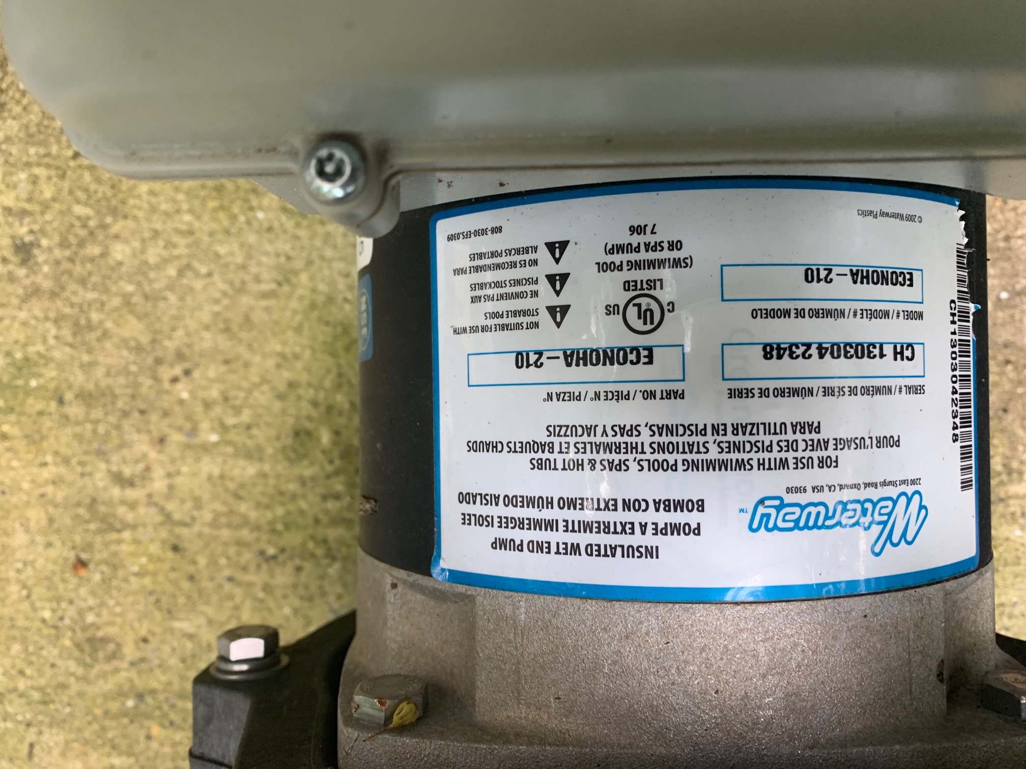 Century (A.O. Smith) 1.65 HP Motor, V-Green, Square Flange 48Y, Variable Speed - Model ECM16SQU