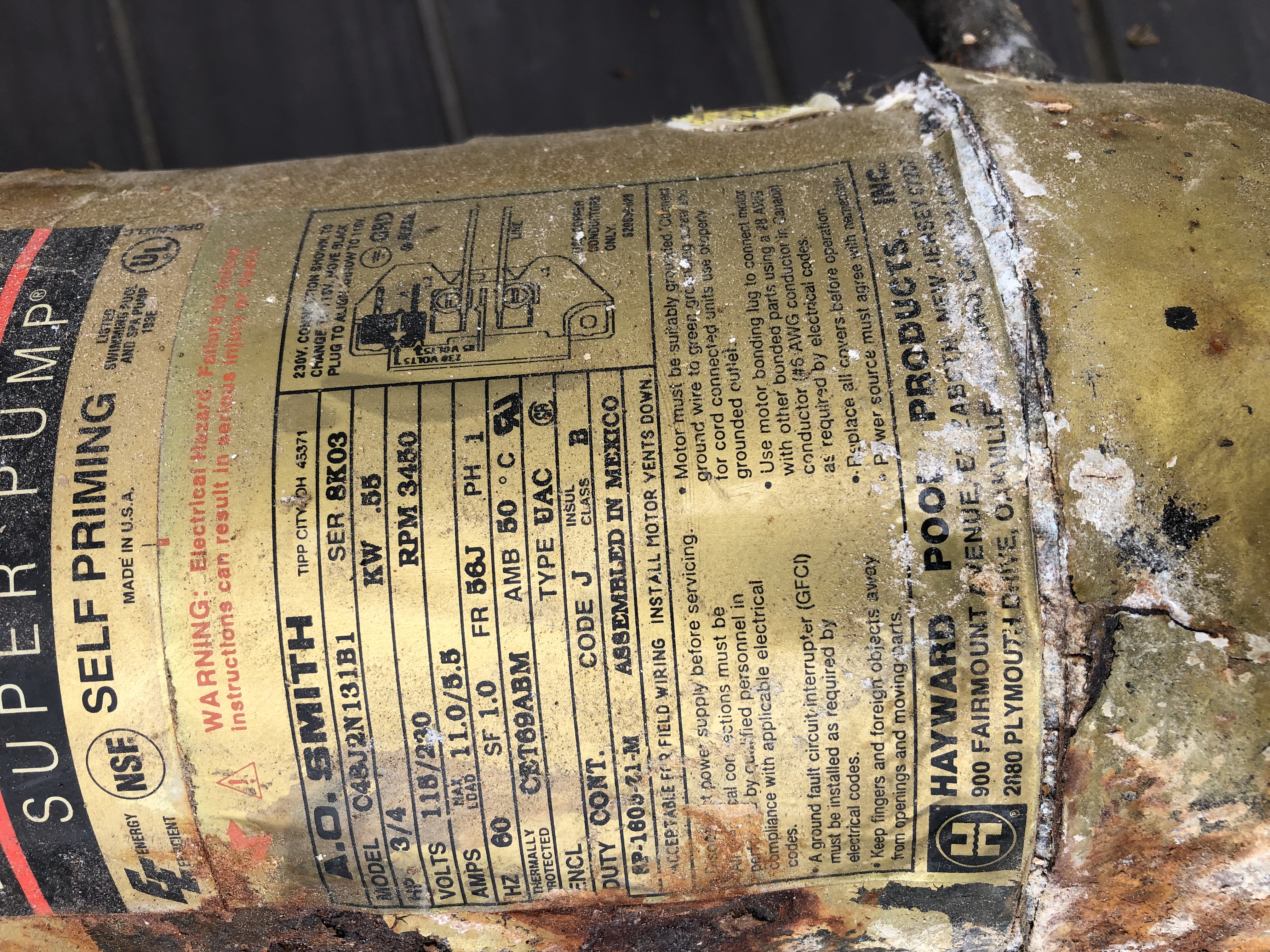 Century (A.O. Smith) 1.65 HP Motor, V-Green, Square Flange 48Y, Variable Speed - Model ECM16SQU