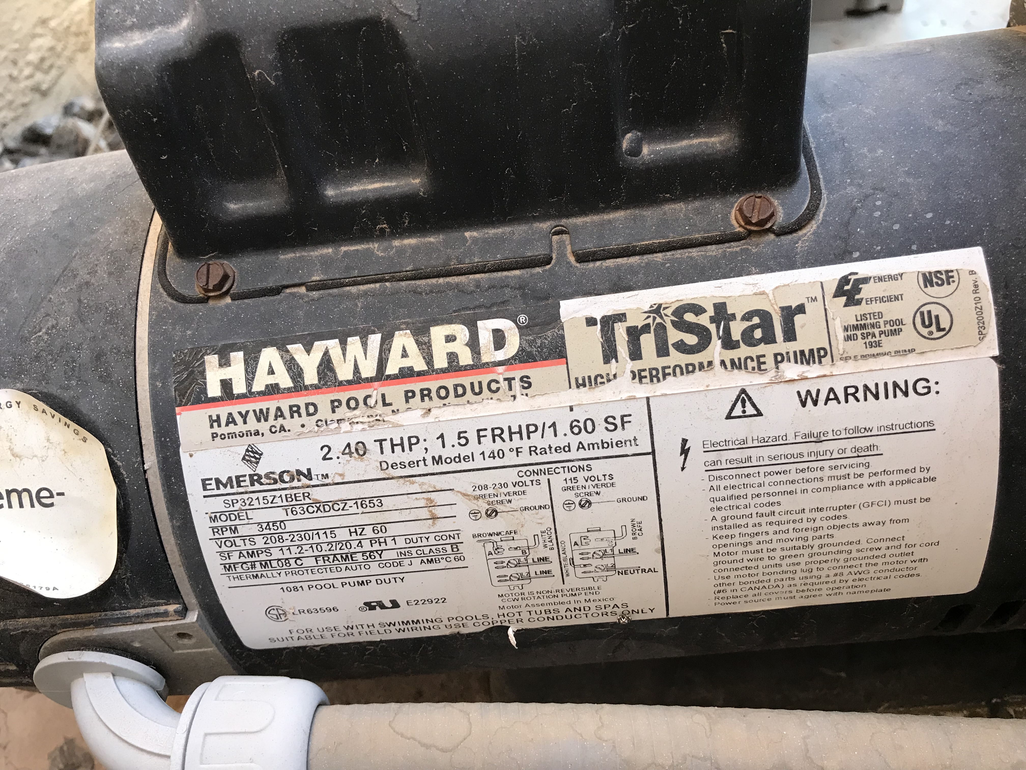 A.O. Smith Discontinued V-Green 2.7 HP Square Flange 48Y Variable Speed Motor - ECM27SQU