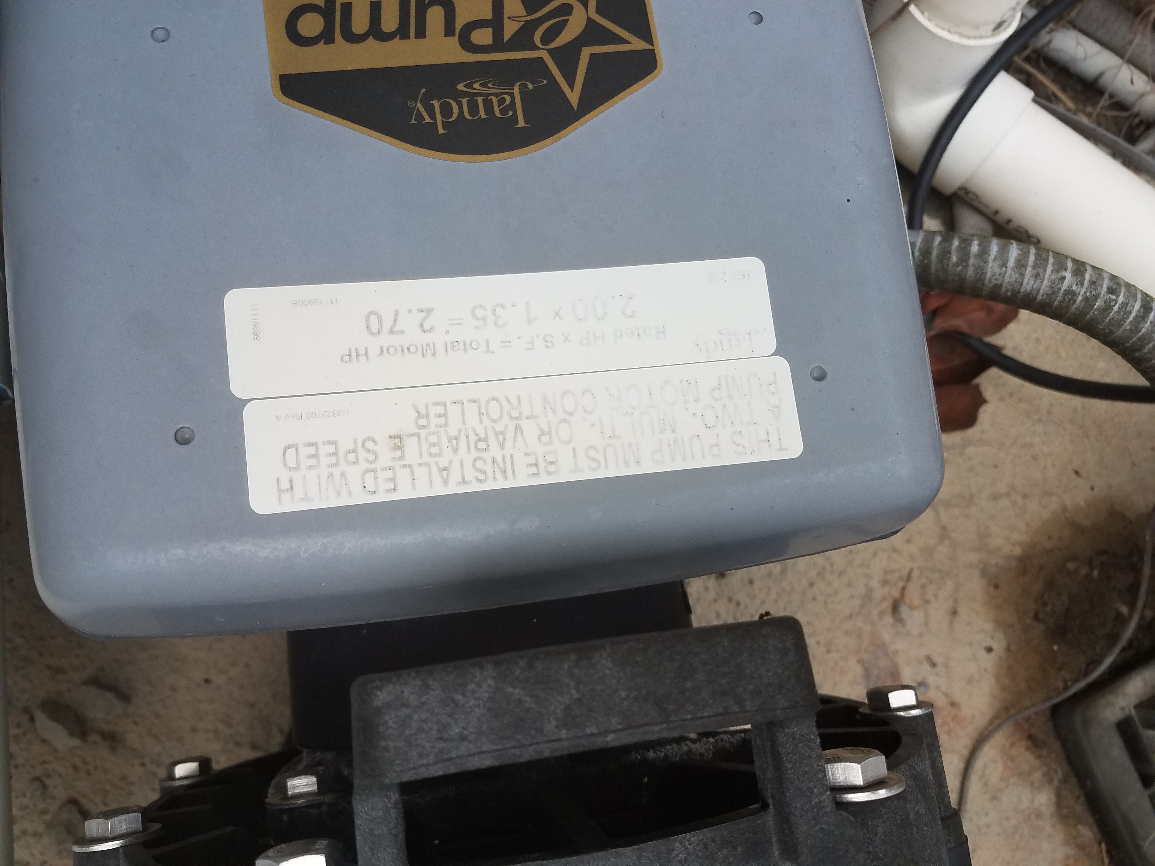 A.O. Smith Discontinued V-Green 2.7 HP Square Flange 48Y Variable Speed Motor - ECM27SQU