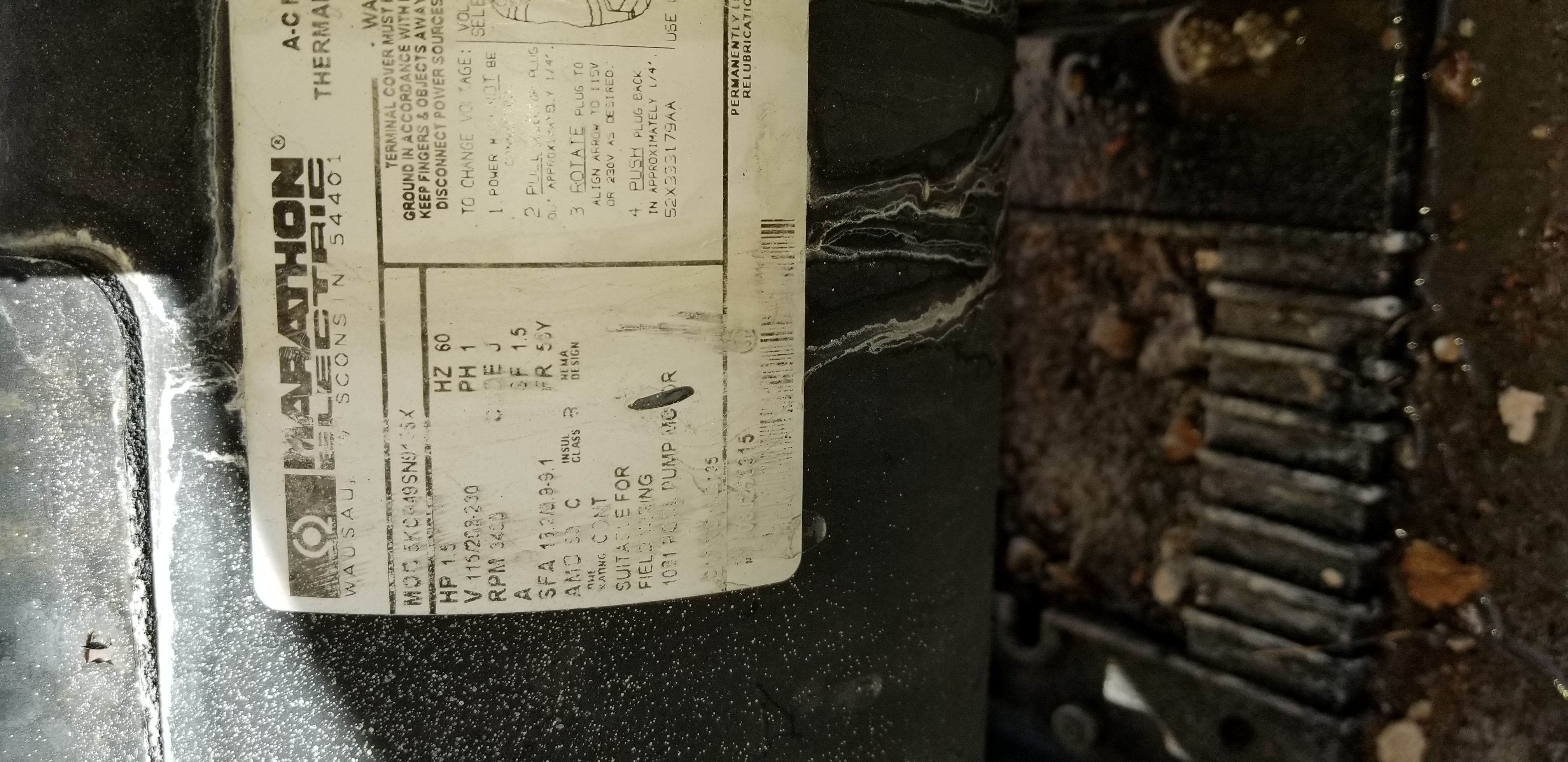 A.O. Smith Discontinued V-Green 2.7 HP Square Flange 48Y Variable Speed Motor - ECM27SQU