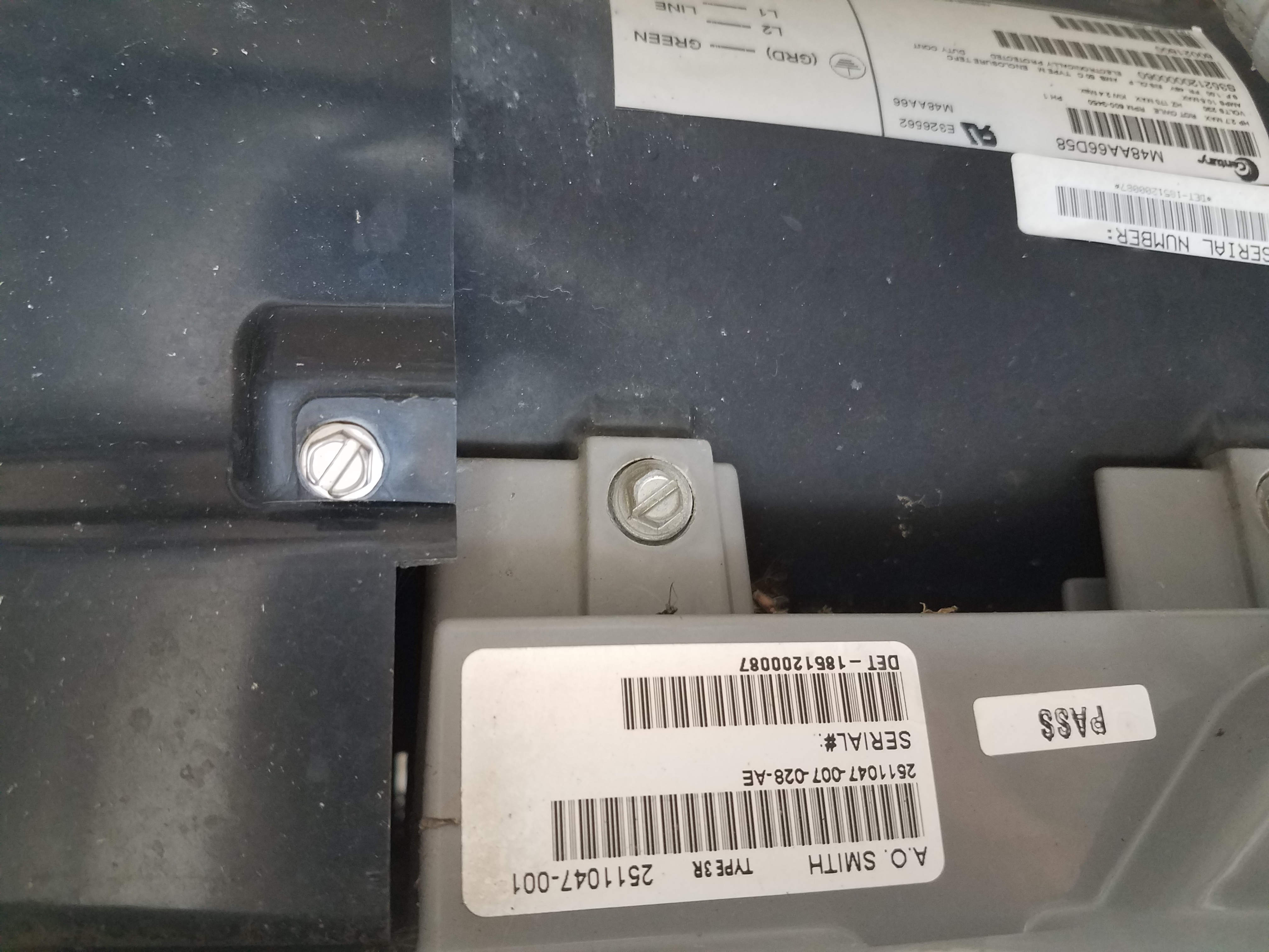 A.O. Smith Discontinued V-Green 2.7 HP Square Flange 48Y Variable Speed Motor - ECM27SQU