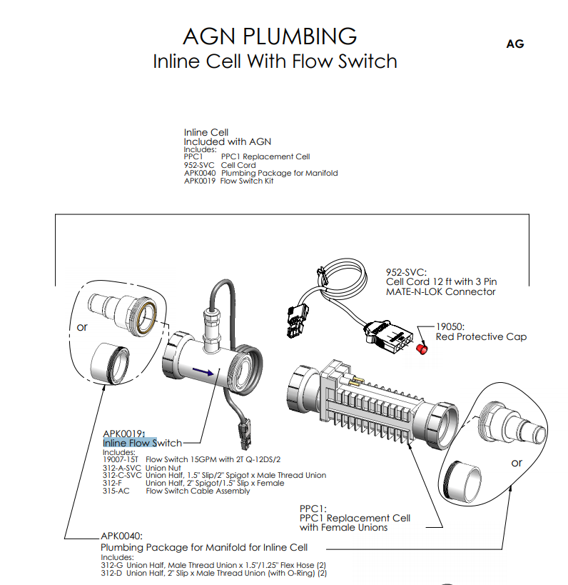 AutoPilot Inline Flow Switch Replacement Kit APK0019