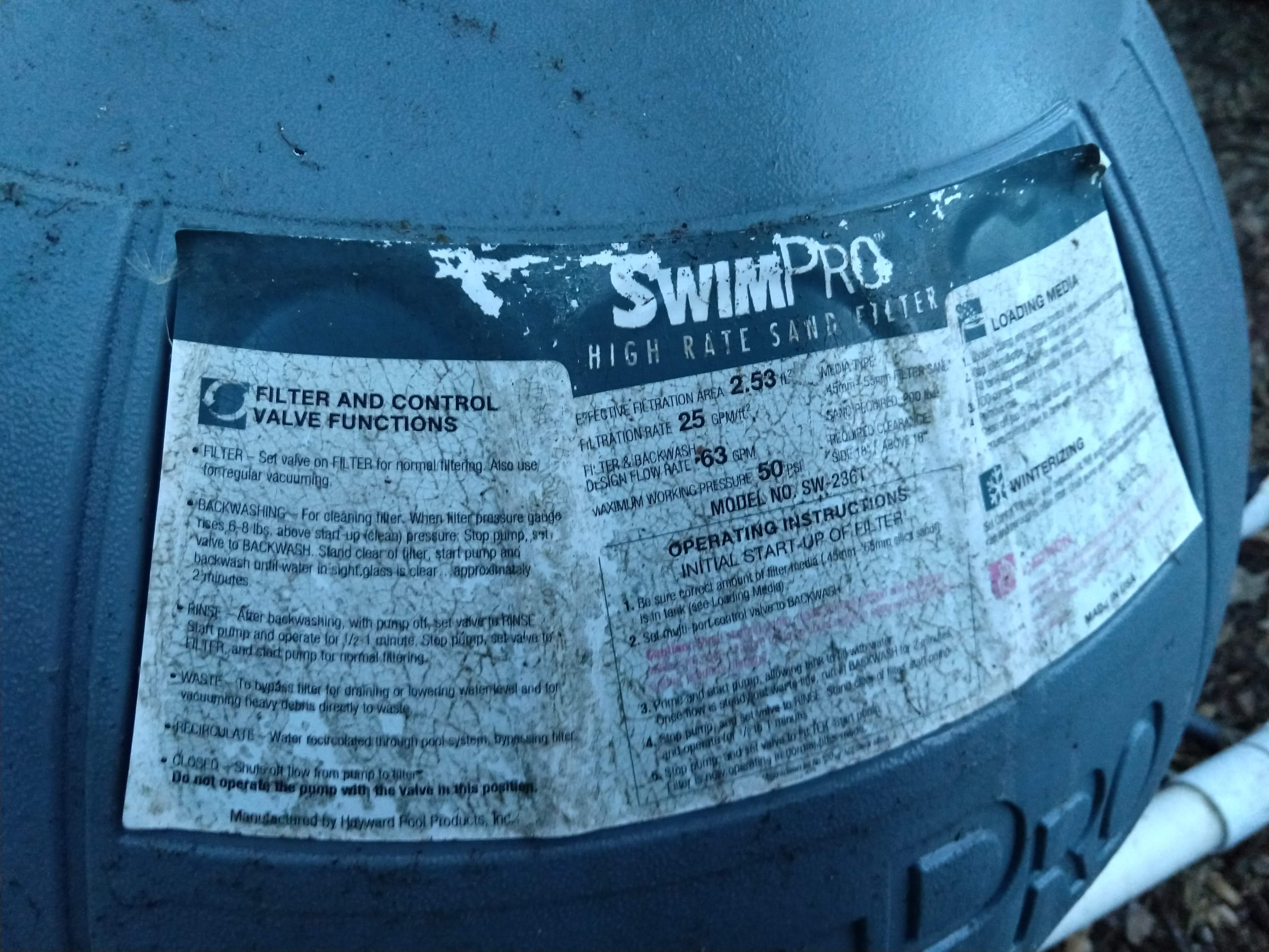 Key Cover and Handle Assembly Compatible with Hayward SP0710 Multiport Valve, 1-1/2" - SPX0710XBA17