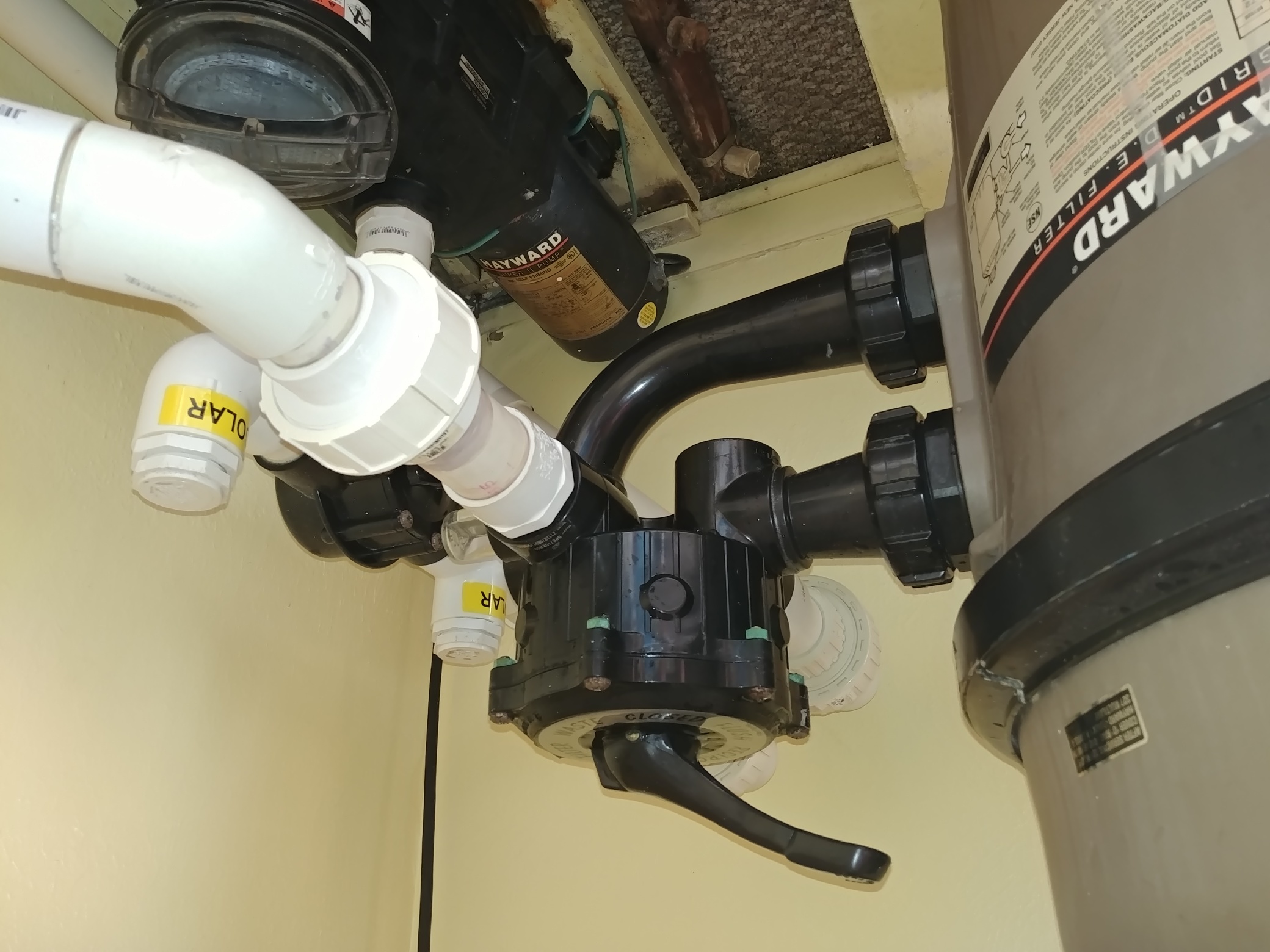 Hayward Multiport VariFlo DE Filter Backwash Valve, 11/2