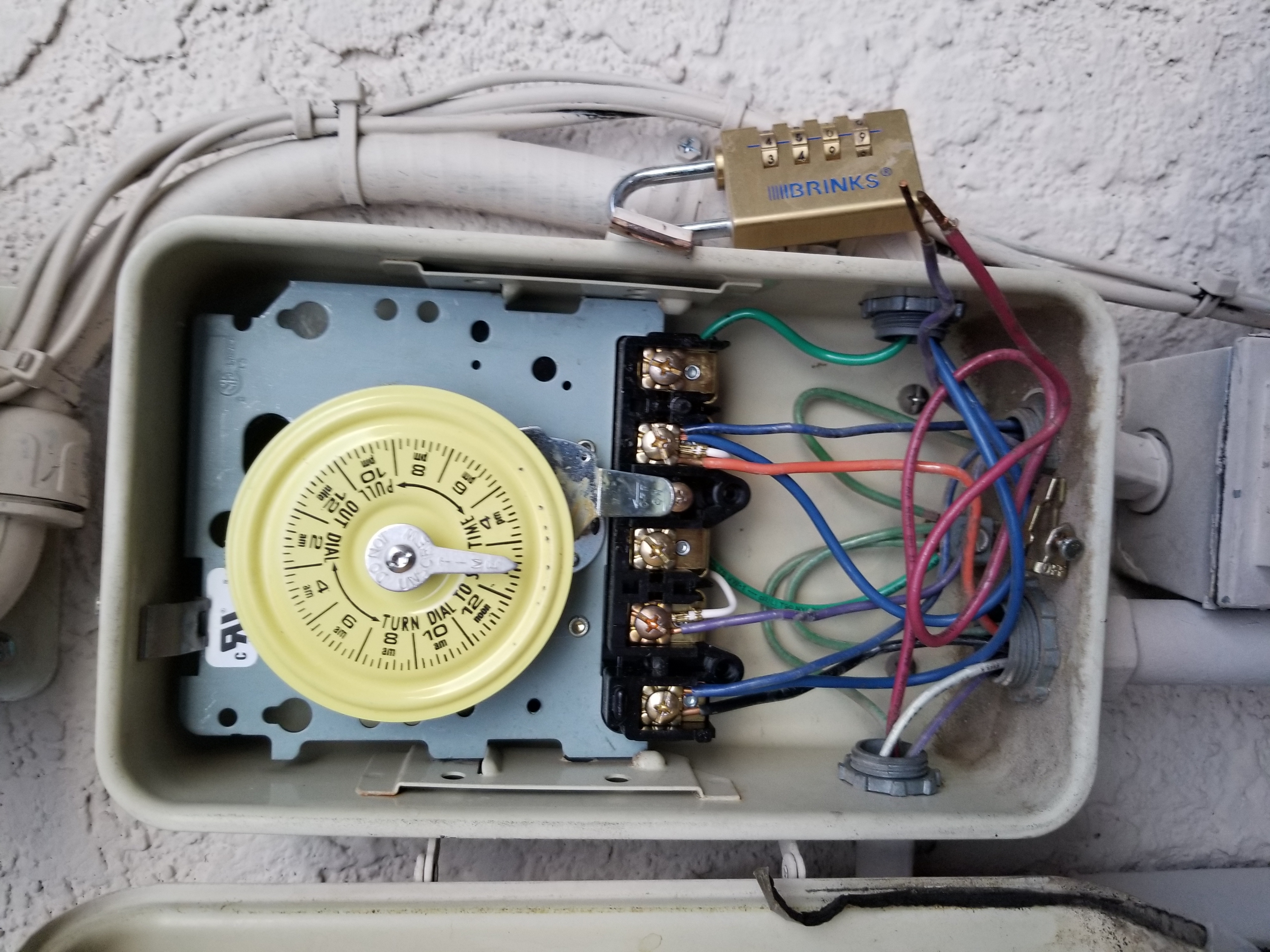 Intermatic Mechanical Timer Mechanism Only, 40 Amp, 220 Volt, DPST, 24