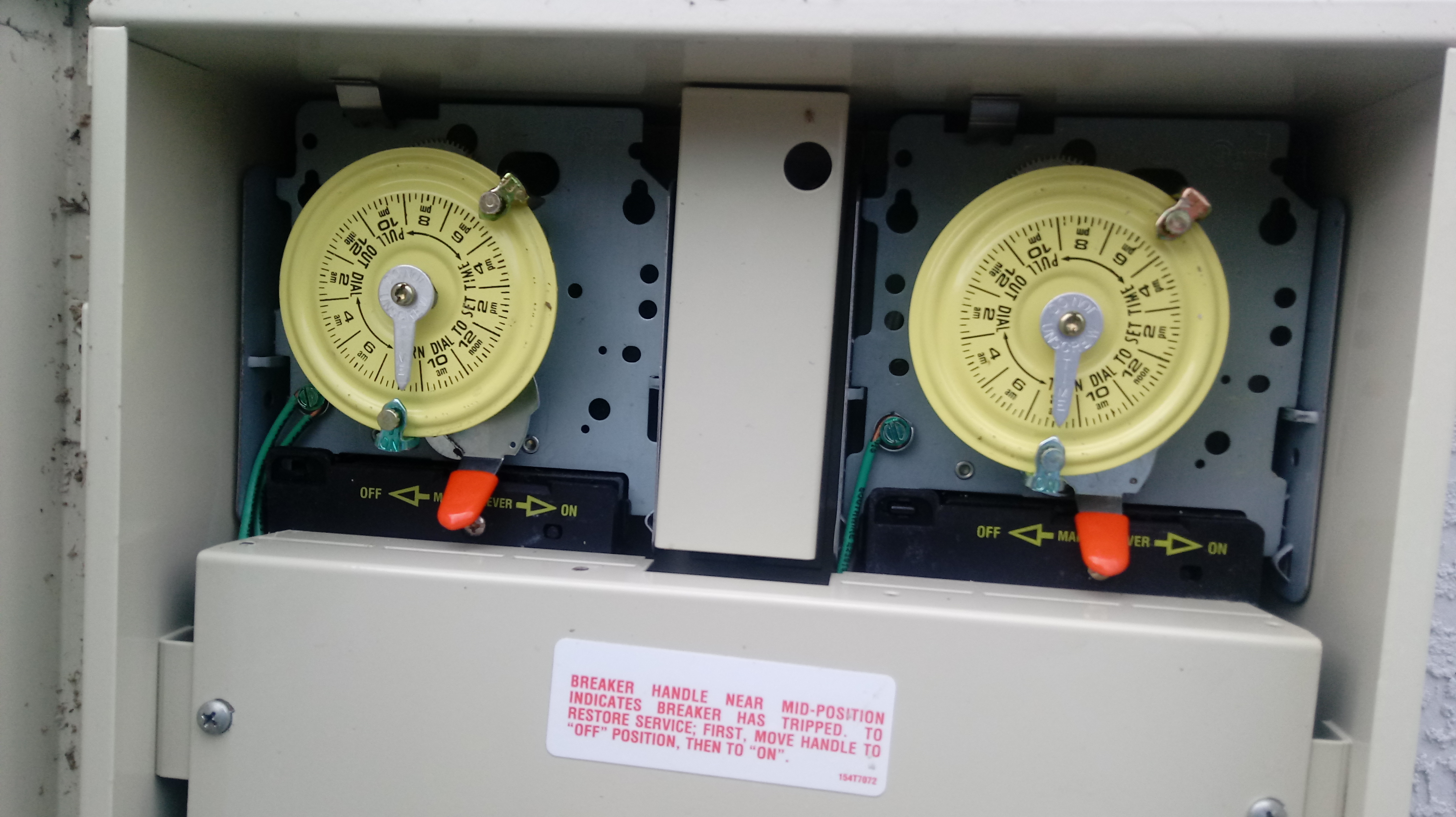 Intermatic Mechanical Timer Mechanism Only, 40 Amp, 220 Volt, DPST, 24