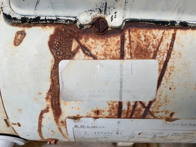 Century (A.O. Smith) 1.0 HP Up Rate Motor, Square Flange 56Y Frame, Single Speed - Model B2853