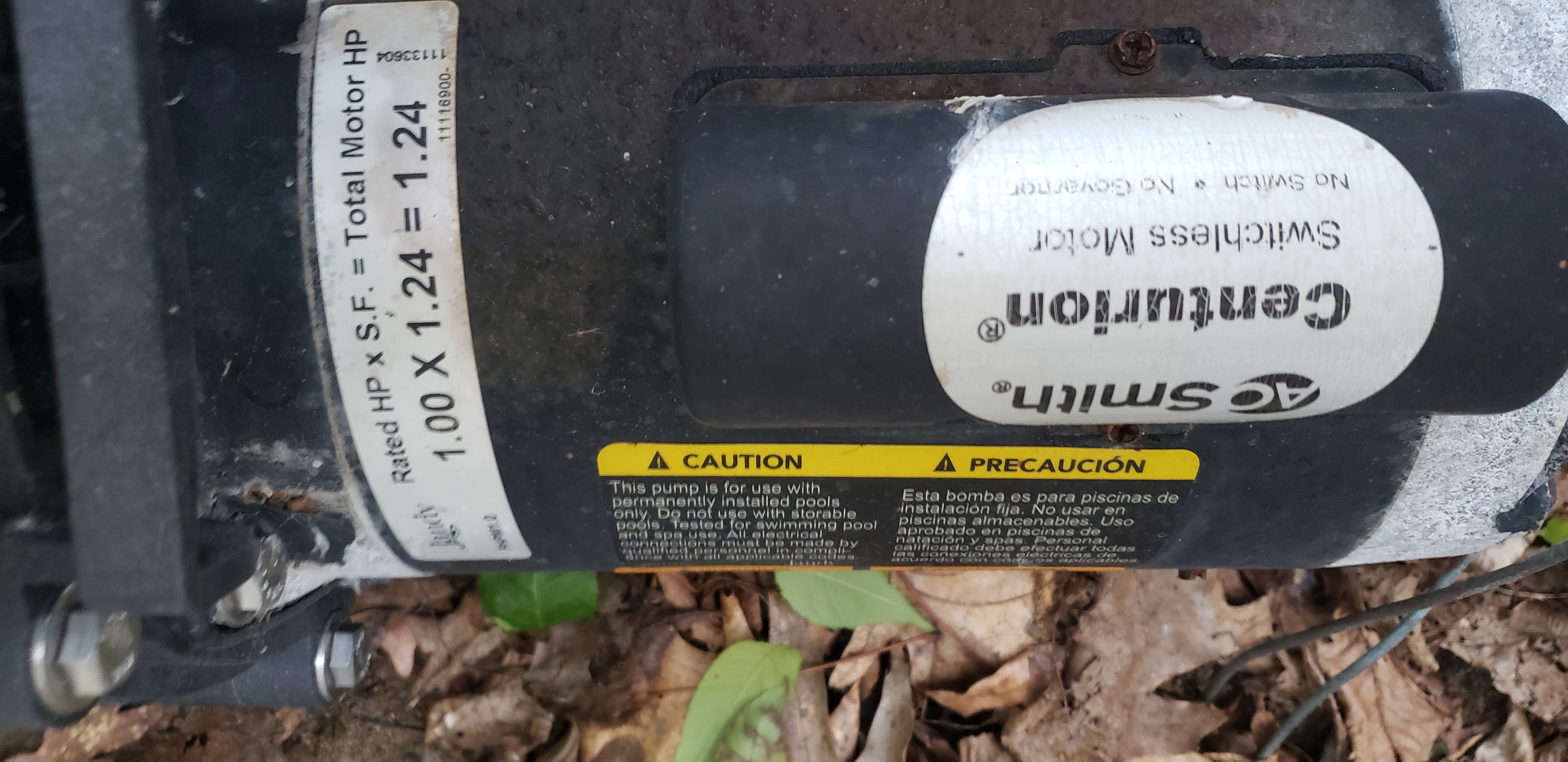 Century (A.O. Smith) 1.0 HP Up Rate Motor, Square Flange 56Y Frame, Single Speed - Model B2853