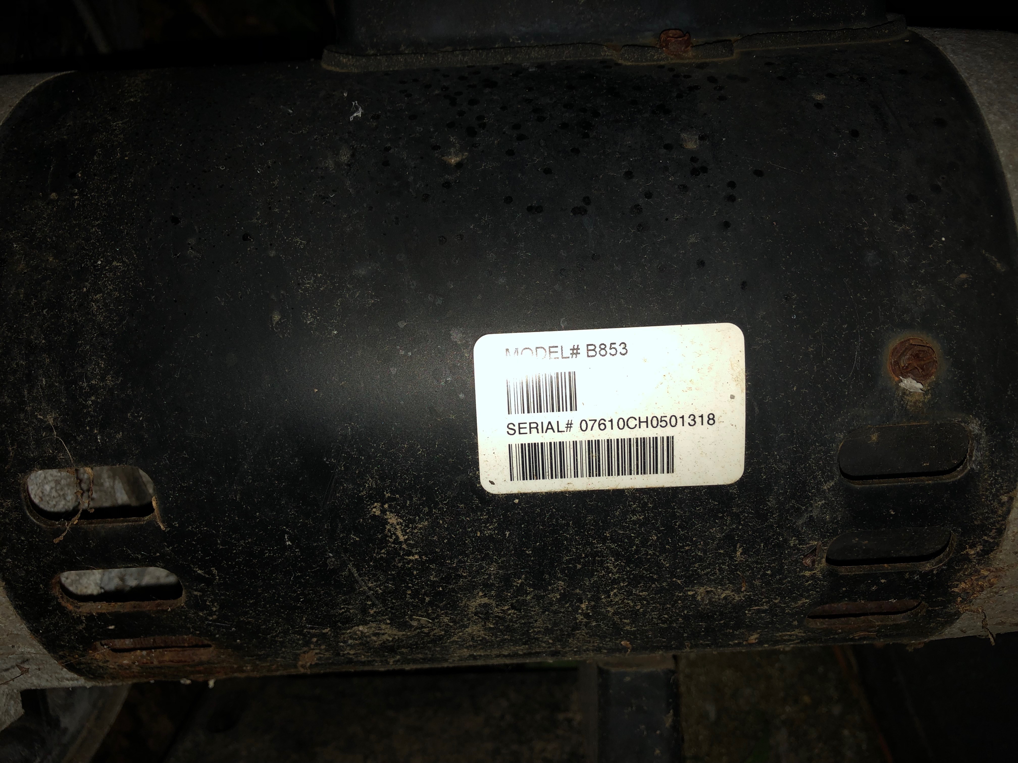 Century (A.O. Smith) 1.0 HP Up Rate Motor, Square Flange 56Y Frame, Single Speed - Model B2853