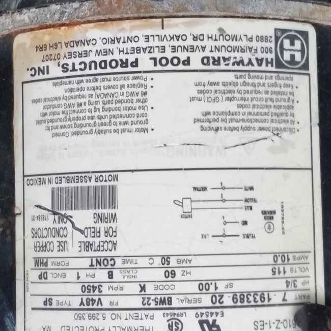 Magnetek Century 3 4 Hp Thru Bolt 48y Motor Bn24v1 Inyopools Com Magnetek Century 3 4 Hp Thru Bolt 48y, Century Magnetek Electric Motor Wiring Diagram