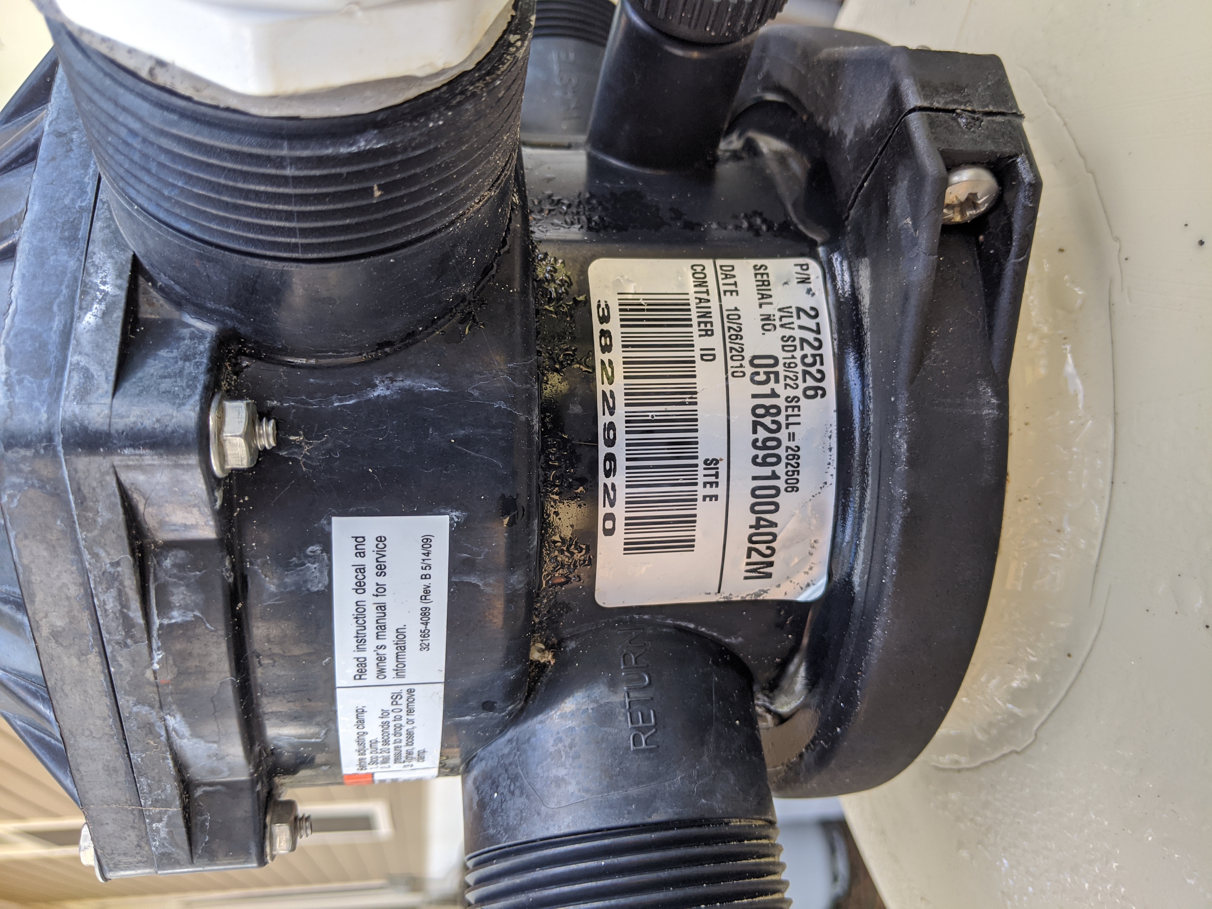 Questions for 272531 Valve Lid Assembly for Pentair (Pac-Fab